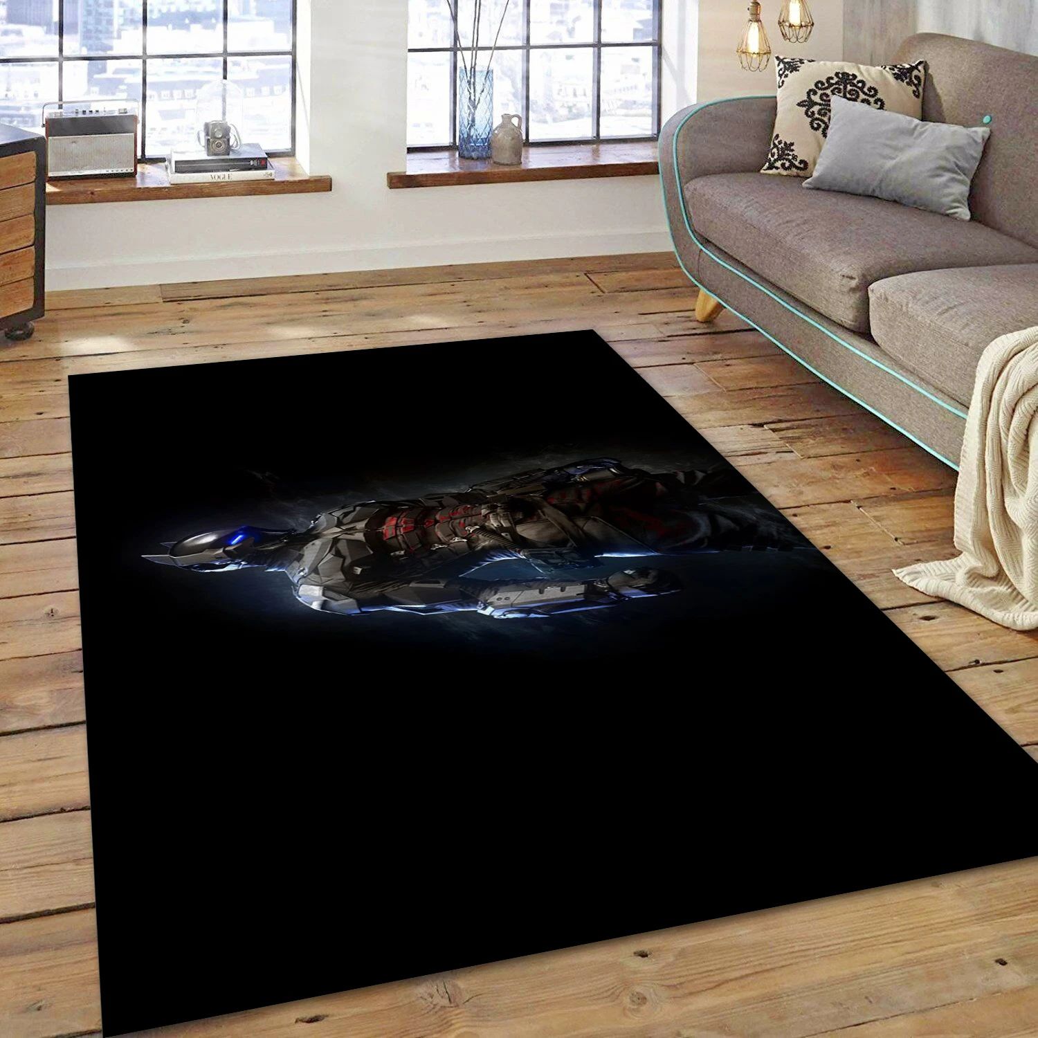 Arkham Knight Game Area Rug Carpet, Living Room Rug - Christmas Gift Decor - Indoor Outdoor Rugs