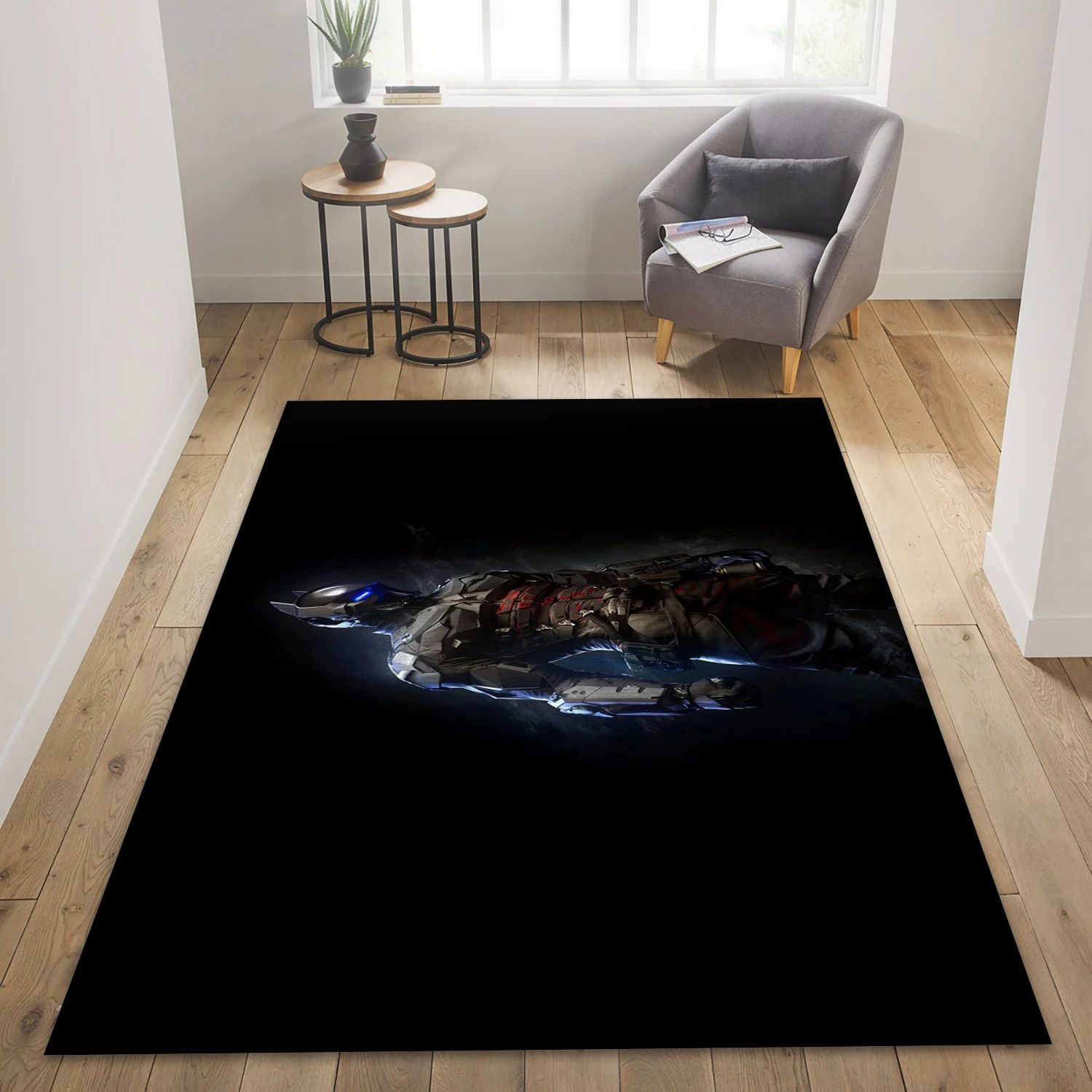 Arkham Knight Game Area Rug Carpet, Living Room Rug - Christmas Gift Decor - Indoor Outdoor Rugs