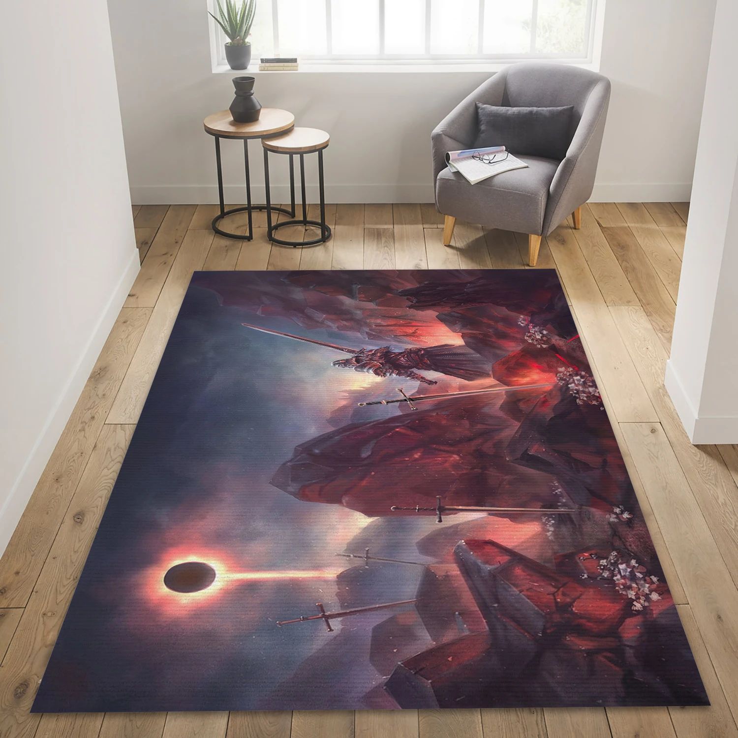 The Exlipse Video Game Area Rug Area, Area Rug - Family Gift US Decor - Indoor Outdoor Rugs