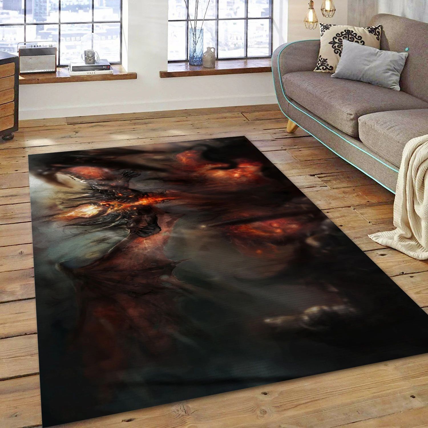 Dota 2 Video Game Area Rug For Christmas, Living Room Rug - Home Decor Floor Decor - Indoor Outdoor Rugs