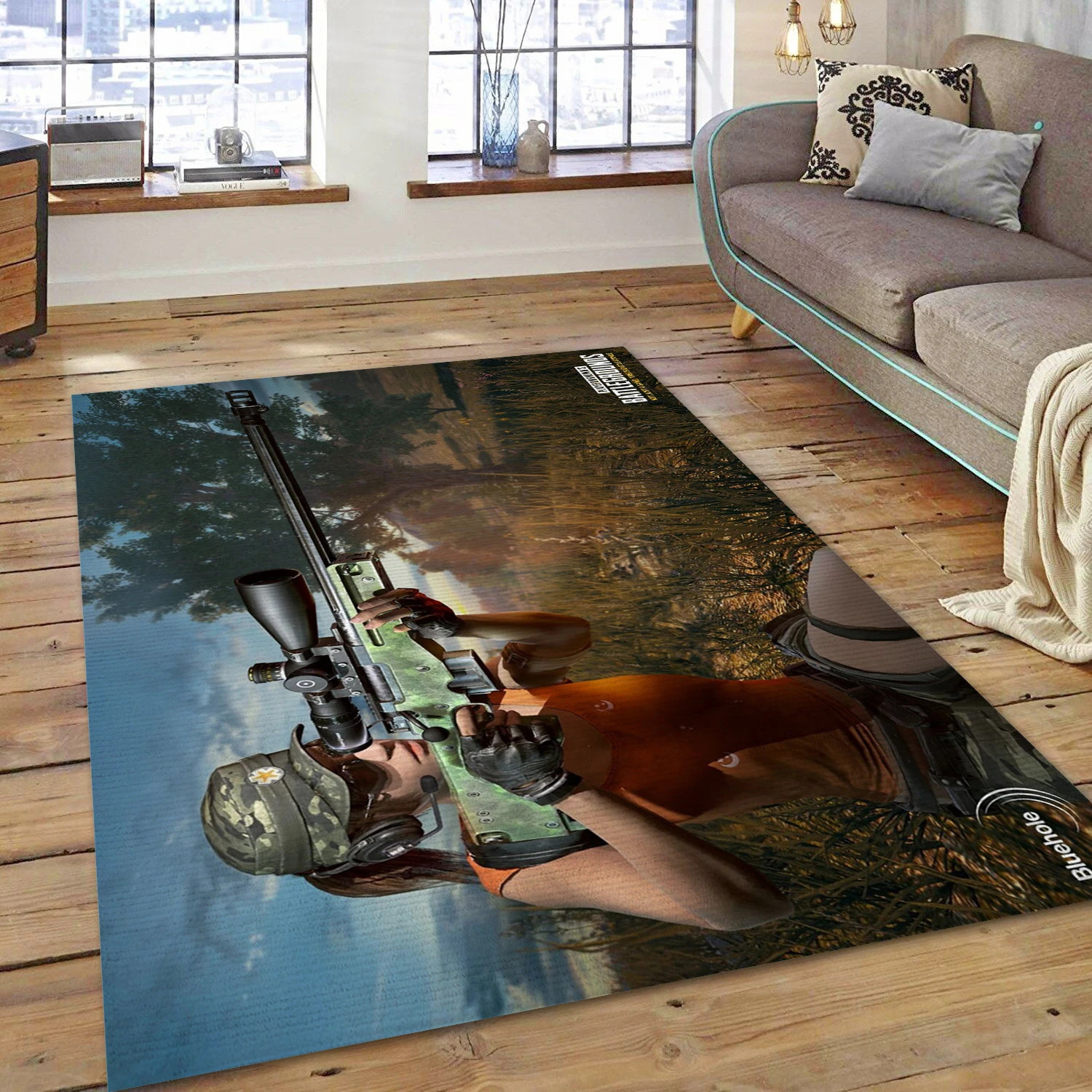 Playerunknowns Battlegrounds Game Area Rug Carpet, Bedroom Rug - Family Gift US Decor - Indoor Outdoor Rugs