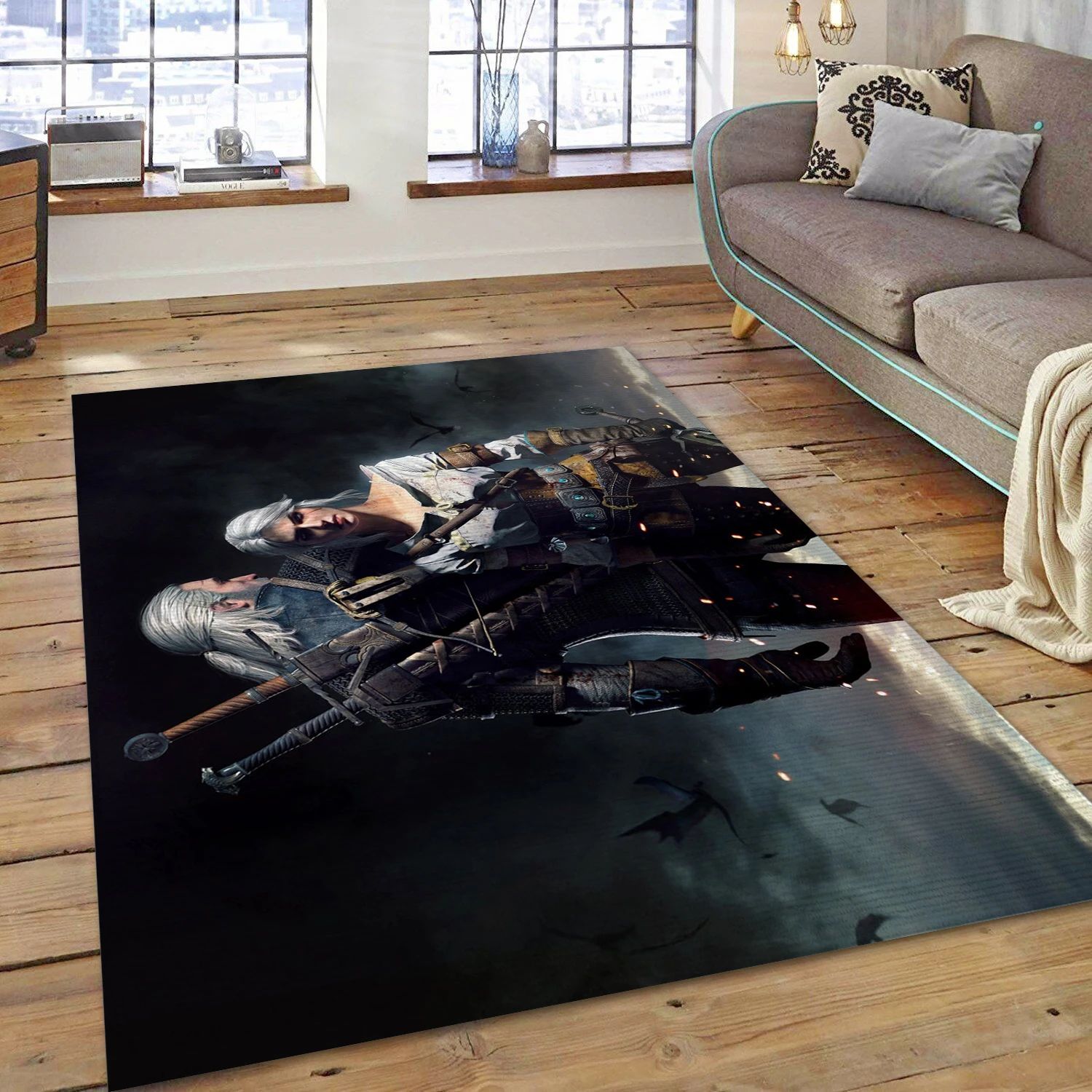 Ciri The Witcher Video Game Area Rug Area, Bedroom Rug - Christmas Gift Decor - Indoor Outdoor Rugs