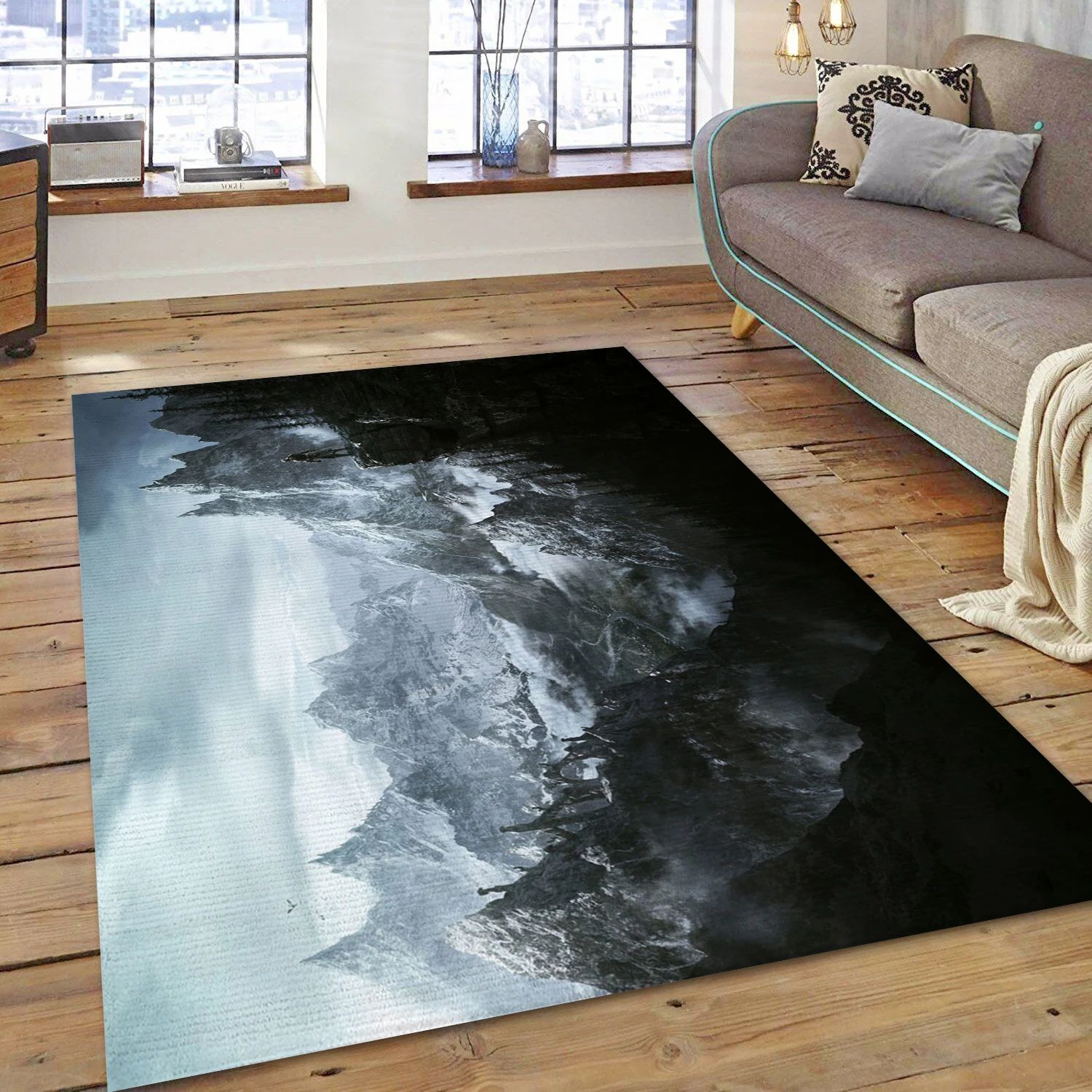 The Elder Scrolls V Skyrim Game Area Rug Carpet, Living Room Rug - Home Decor Floor Decor - Indoor Outdoor Rugs