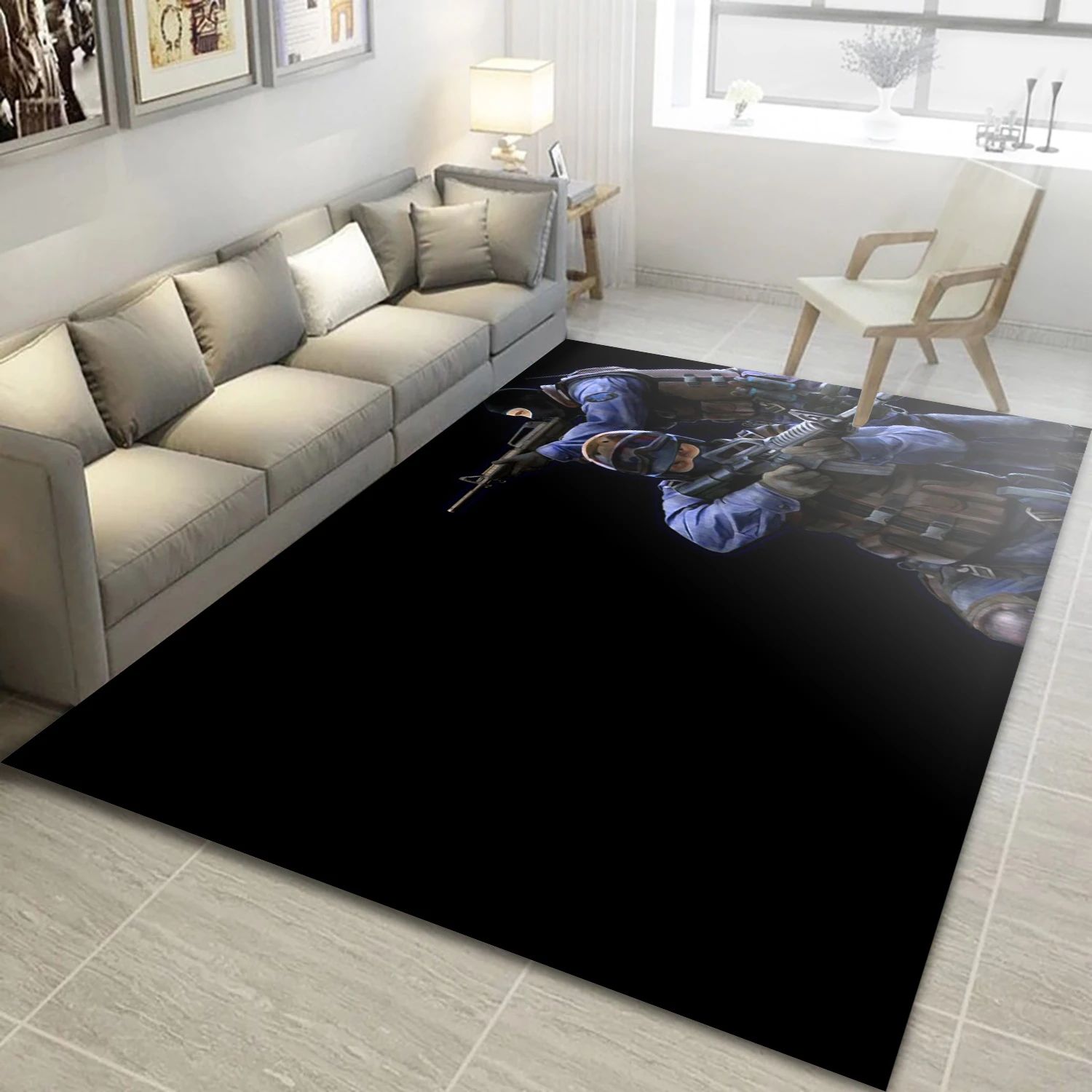 Counter Strike Game Area Rug Carpet, Area Rug - Christmas Gift Decor - Indoor Outdoor Rugs