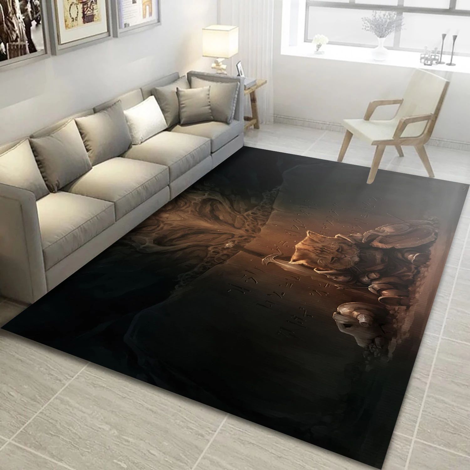 Here At The End Of All The Things Video Game Reangle Rug, Bedroom Rug - Home Decor Floor Decor - Indoor Outdoor Rugs