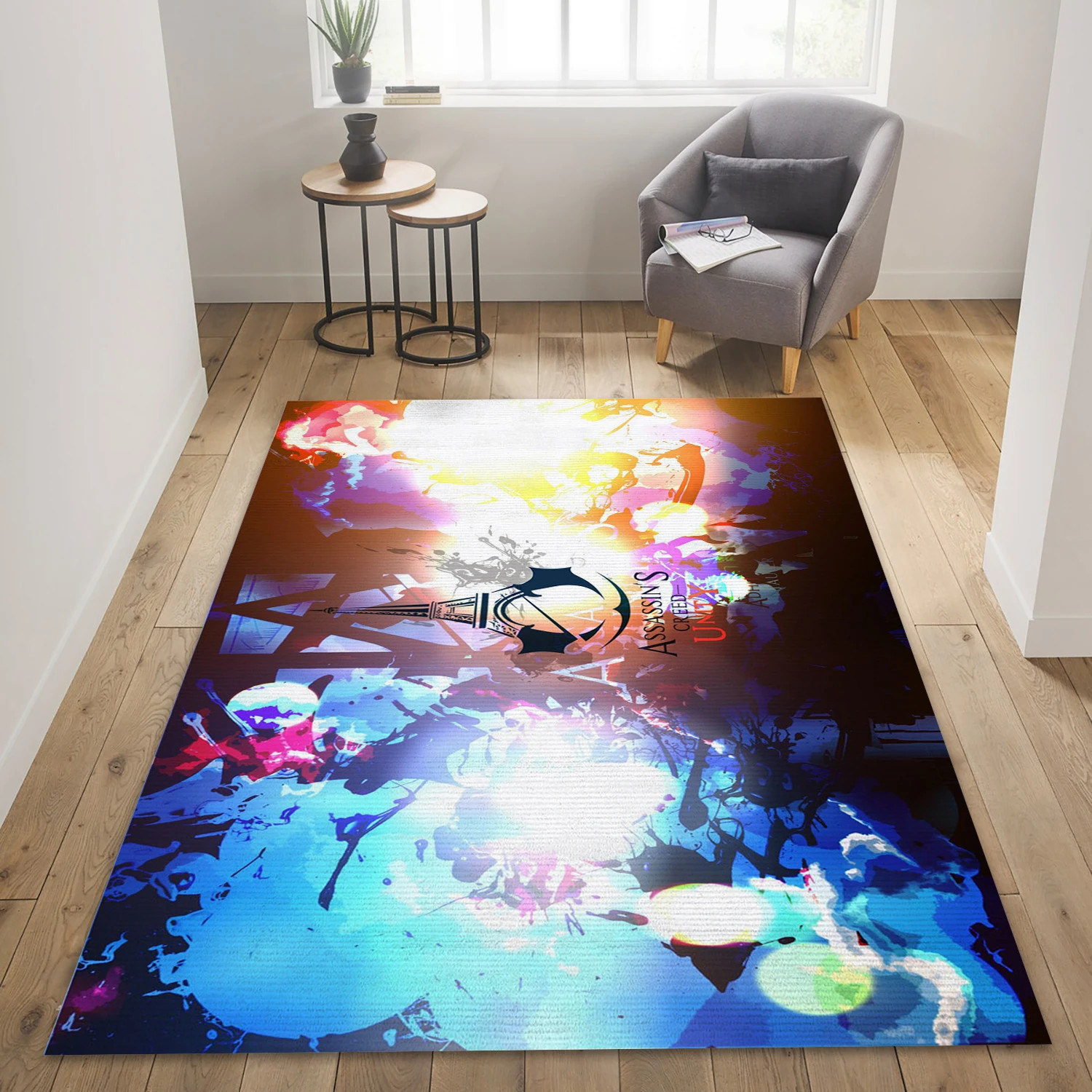 Assassins Creed Unity Game Area Rug Carpet, Living Room Rug - Family Gift US Decor - Indoor Outdoor Rugs