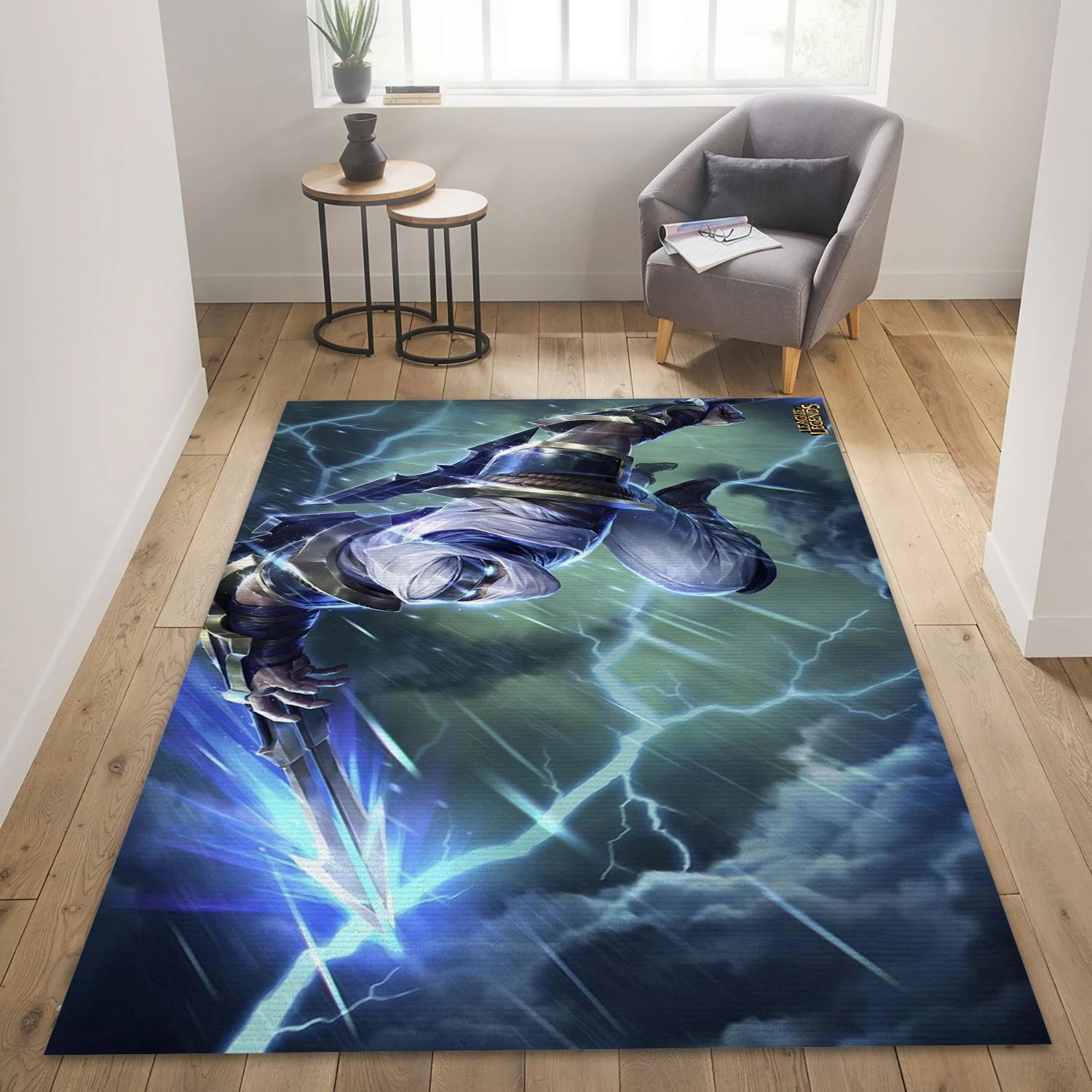 League Of Legends Video Game Reangle Rug, Living Room Rug - Christmas Gift Decor - Indoor Outdoor Rugs