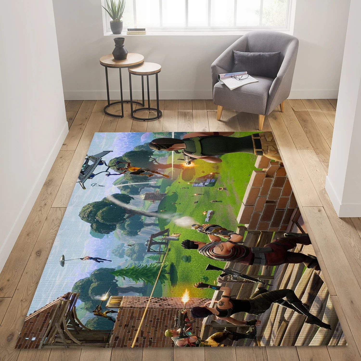 Fortnite 50vs50 Game Area Rug Carpet, Living Room Rug - Family Gift US Decor - Indoor Outdoor Rugs