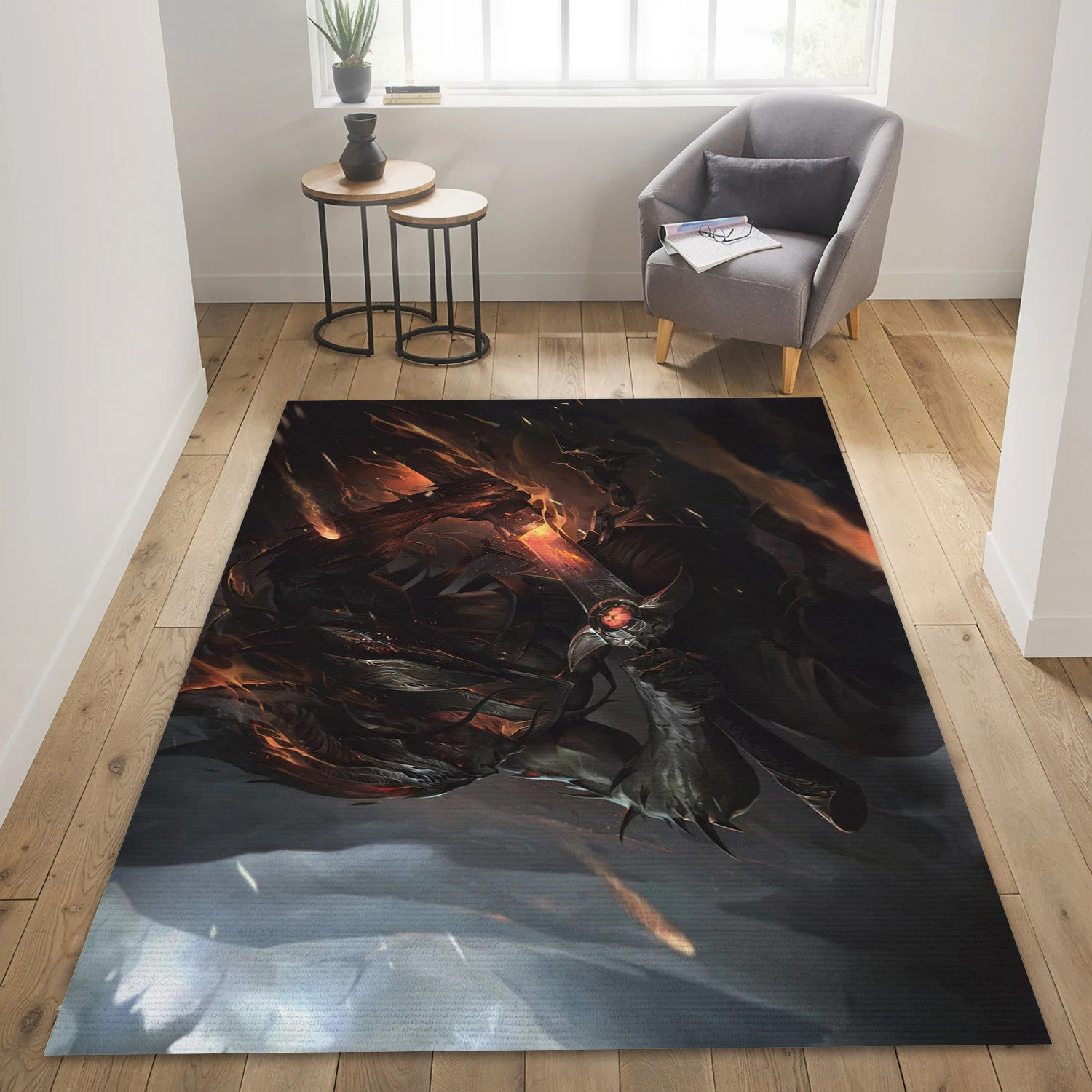 Nightbringer Yasuo Video Game Area Rug Area, Bedroom Rug - Christmas Gift Decor - Indoor Outdoor Rugs