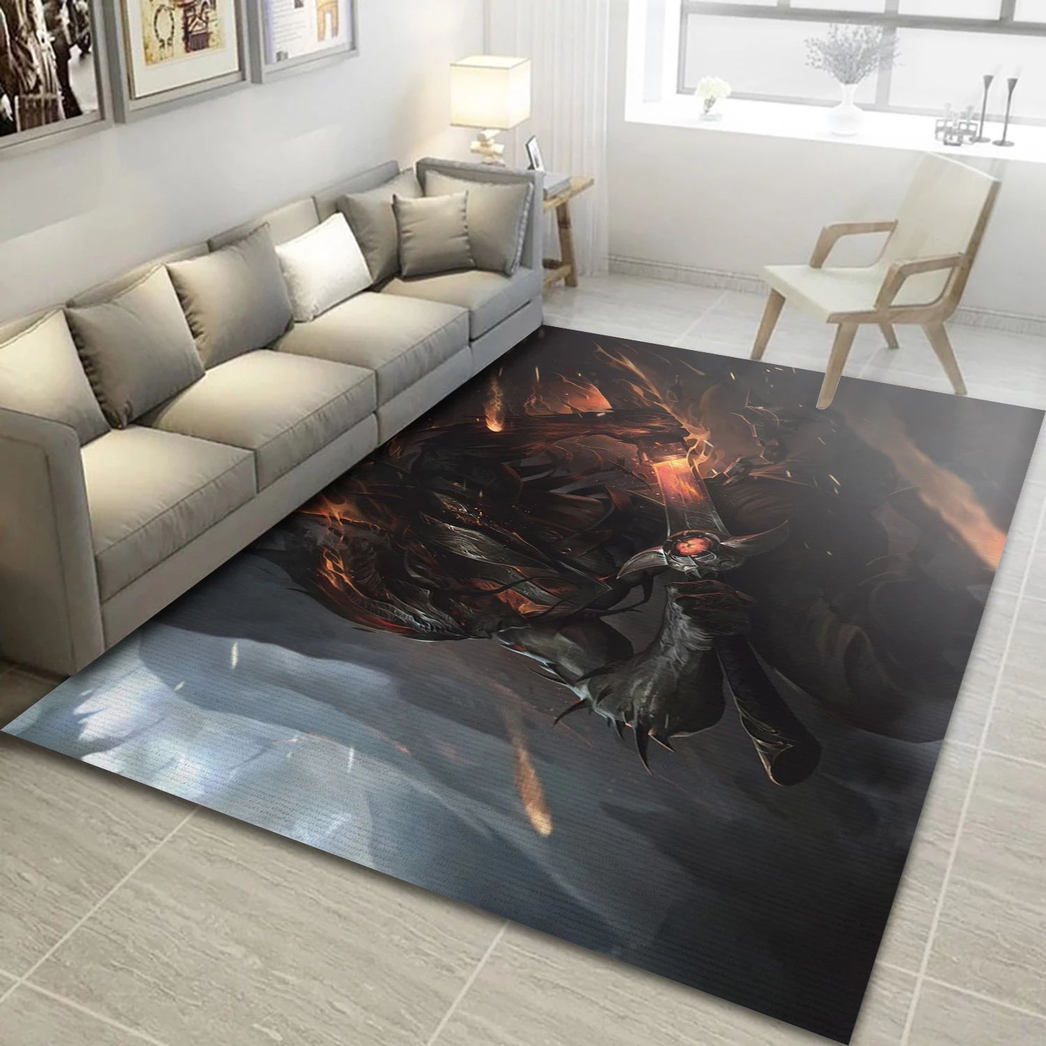 Nightbringer Yasuo Video Game Area Rug Area, Bedroom Rug - Christmas Gift Decor - Indoor Outdoor Rugs