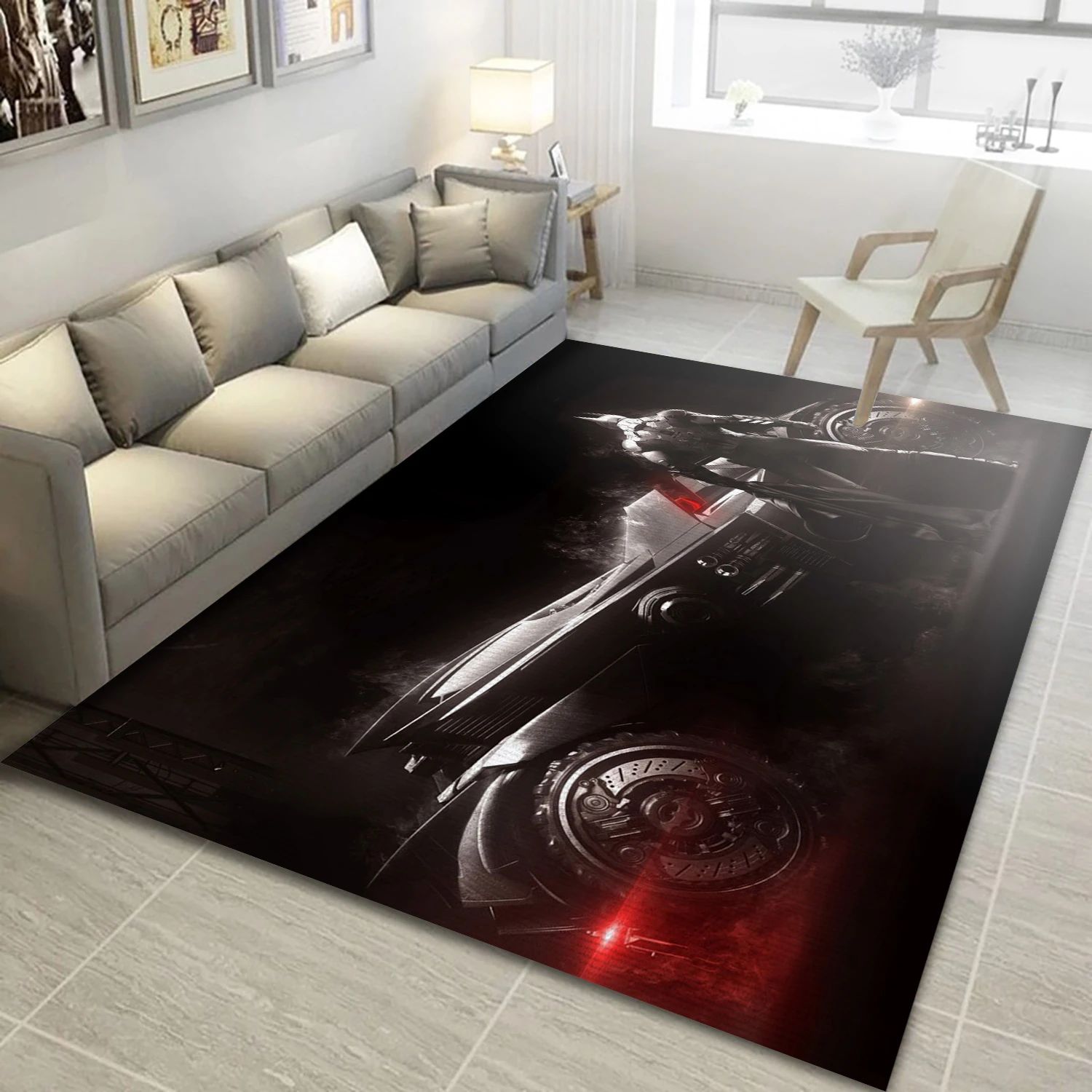 Batman Arkham Knight Video Game Reangle Rug, Living Room Rug - Home Decor Floor Decor - Indoor Outdoor Rugs