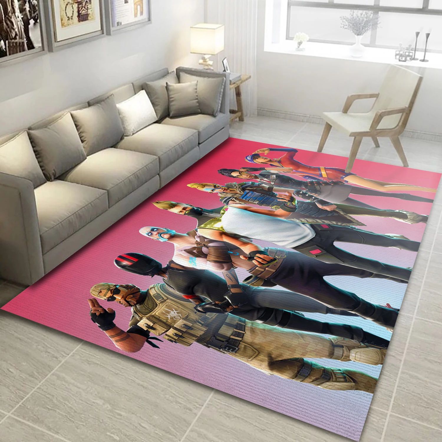 Fortnite Season 5 Video Game Reangle Rug, Bedroom Rug - Home Decor Floor Decor - Indoor Outdoor Rugs