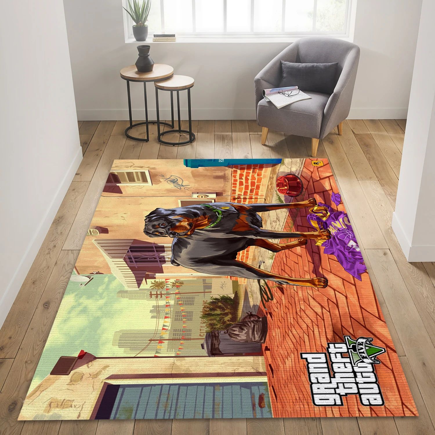 Grand Theft Auto V Video Game Area Rug Area, Bedroom Rug - Home Decor Floor Decor - Indoor Outdoor Rugs