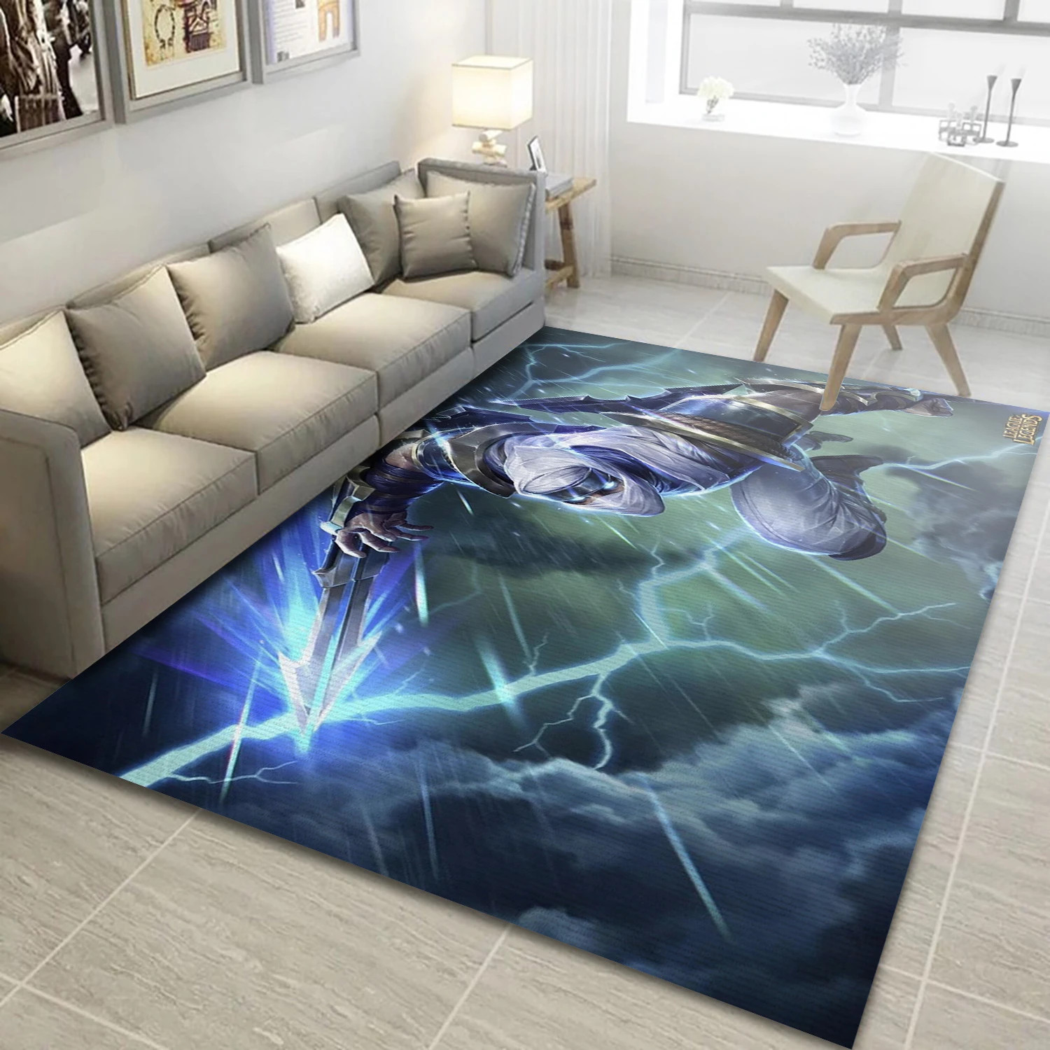 League Of Legends Video Game Reangle Rug, Living Room Rug - Christmas Gift Decor - Indoor Outdoor Rugs