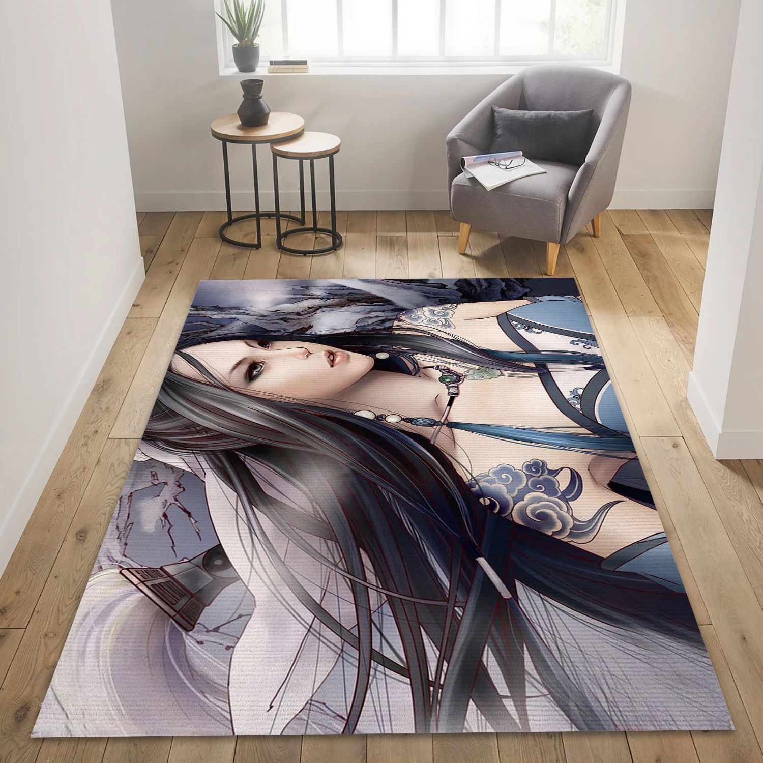 Beautiful Strength Gaming Area Rug, Bedroom Rug - Home Decor Floor Decor - Indoor Outdoor Rugs