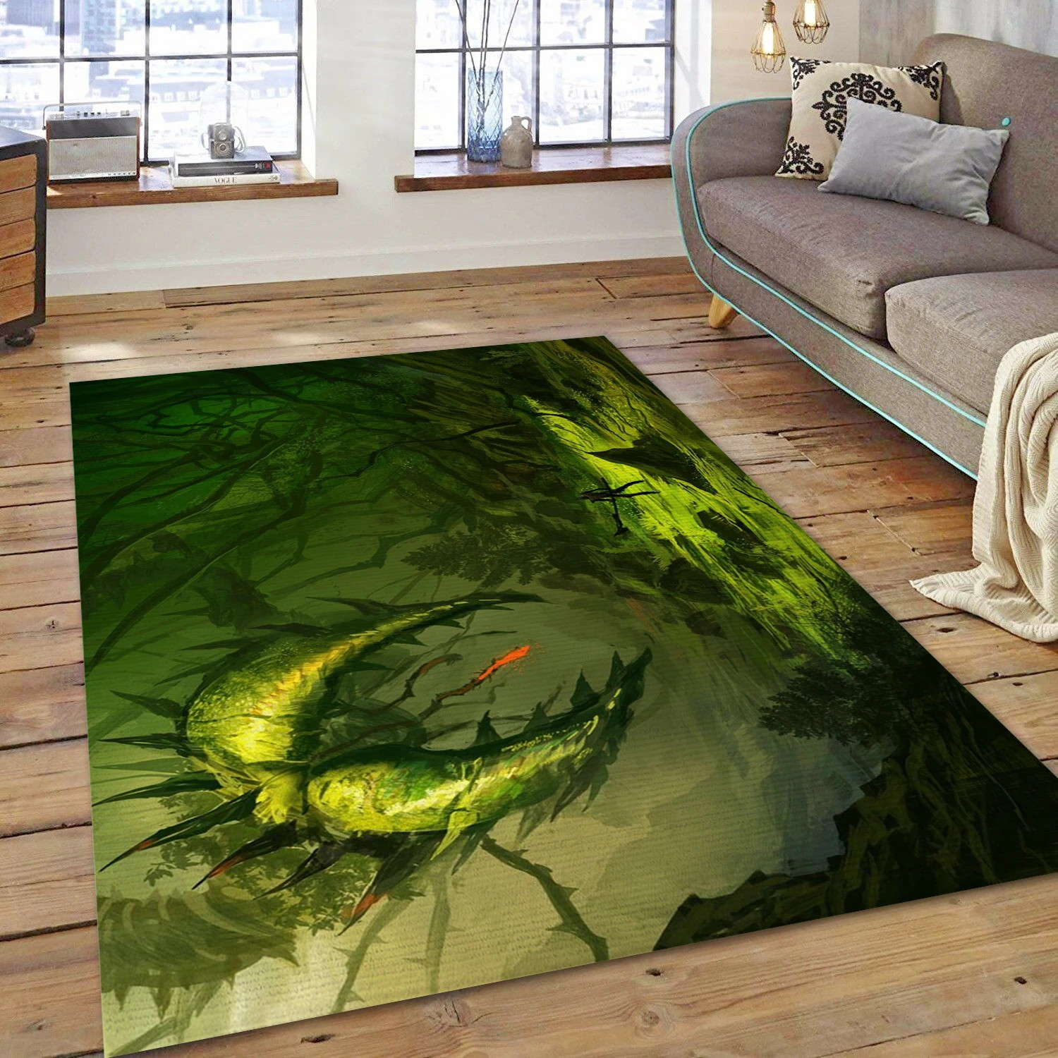 Man Eater Plantera Game Area Rug Carpet, Living Room Rug - US Decor - Indoor Outdoor Rugs