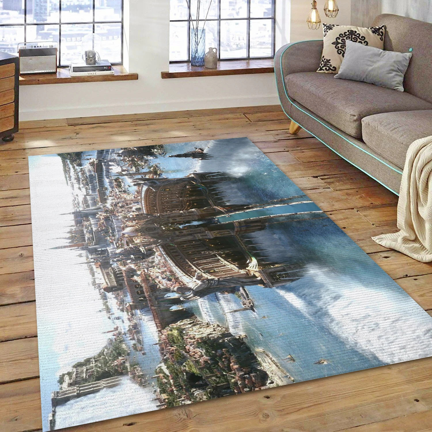 Altissia Final Fantasy Video Game Reangle Rug, Living Room Rug - Family Gift US Decor - Indoor Outdoor Rugs