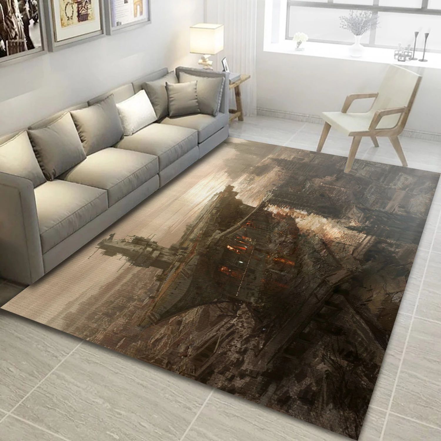 Fallout 3 Video Game Area Rug For Christmas, Living Room Rug - US Decor - Indoor Outdoor Rugs