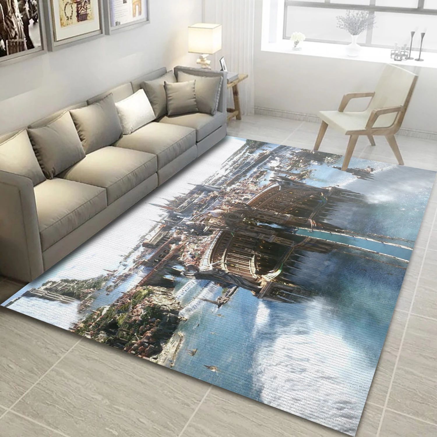 Altissia Final Fantasy Video Game Reangle Rug, Living Room Rug - Family Gift US Decor - Indoor Outdoor Rugs