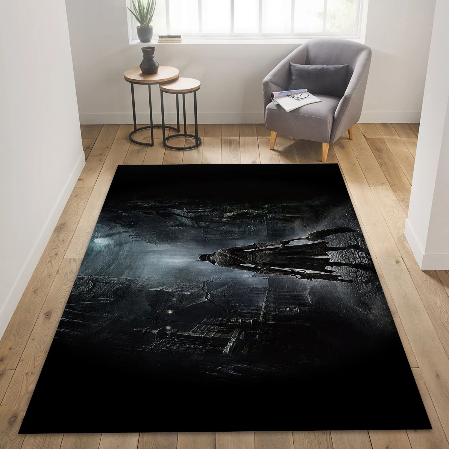 Gothic Video Game Area Rug Area, Bedroom Rug - Christmas Gift Decor - Indoor Outdoor Rugs