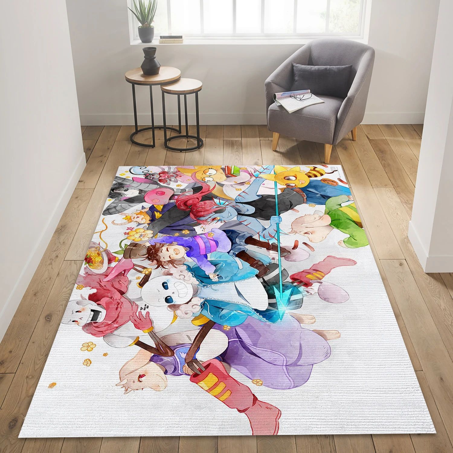 Frisk Sans Undertale Game Area Rug Carpet, Living Room Rug - Christmas Gift Decor - Indoor Outdoor Rugs