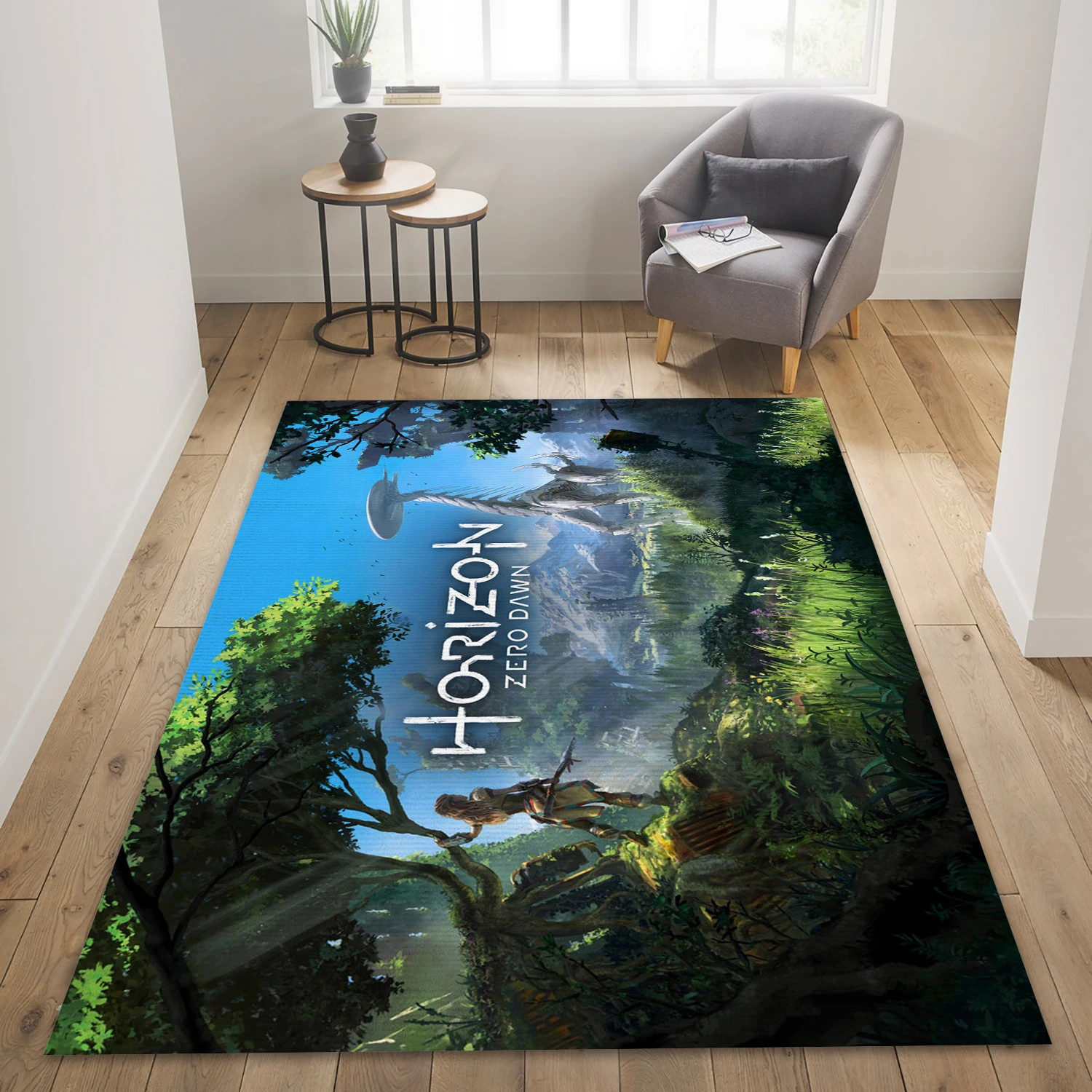 Horizen Zero Dawn Landscape Game Area Rug Carpet, Living Room Rug - Home Decor Floor Decor - Indoor Outdoor Rugs