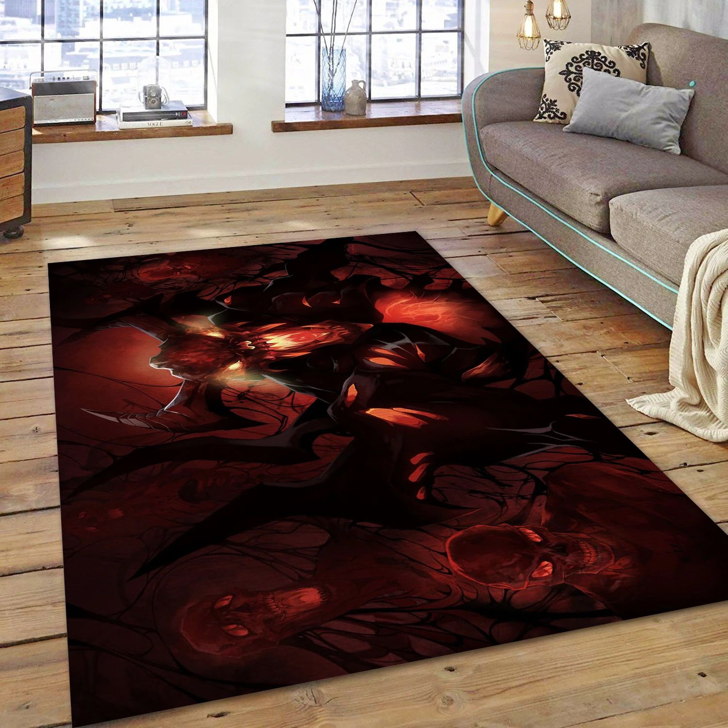 Dota 2 Game Area Rug Carpet, Bedroom Rug - Home Decor Floor Decor - Indoor Outdoor Rugs