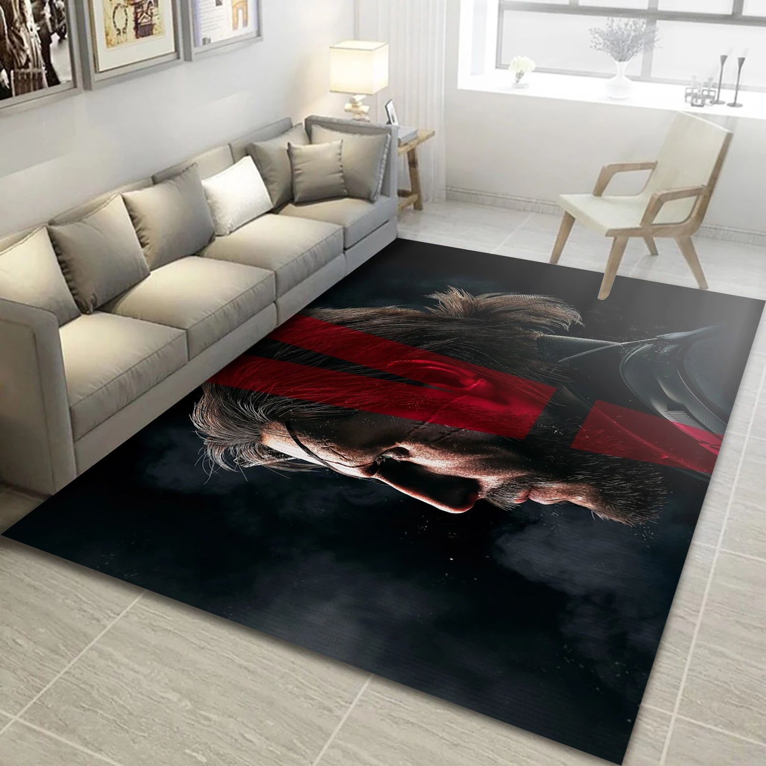 The Boss Video Game Reangle Rug, Area Rug - Christmas Gift Decor - Indoor Outdoor Rugs