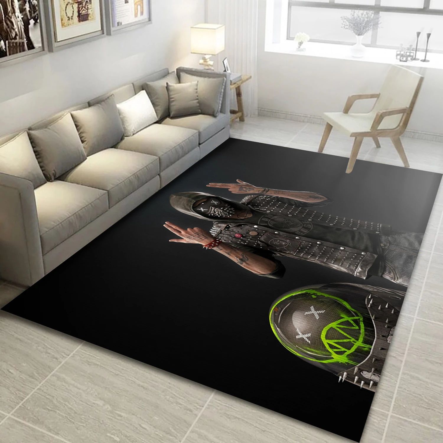 Watch Dogs 2 Game Area Rug Carpet, Bedroom Rug - Christmas Gift Decor - Indoor Outdoor Rugs