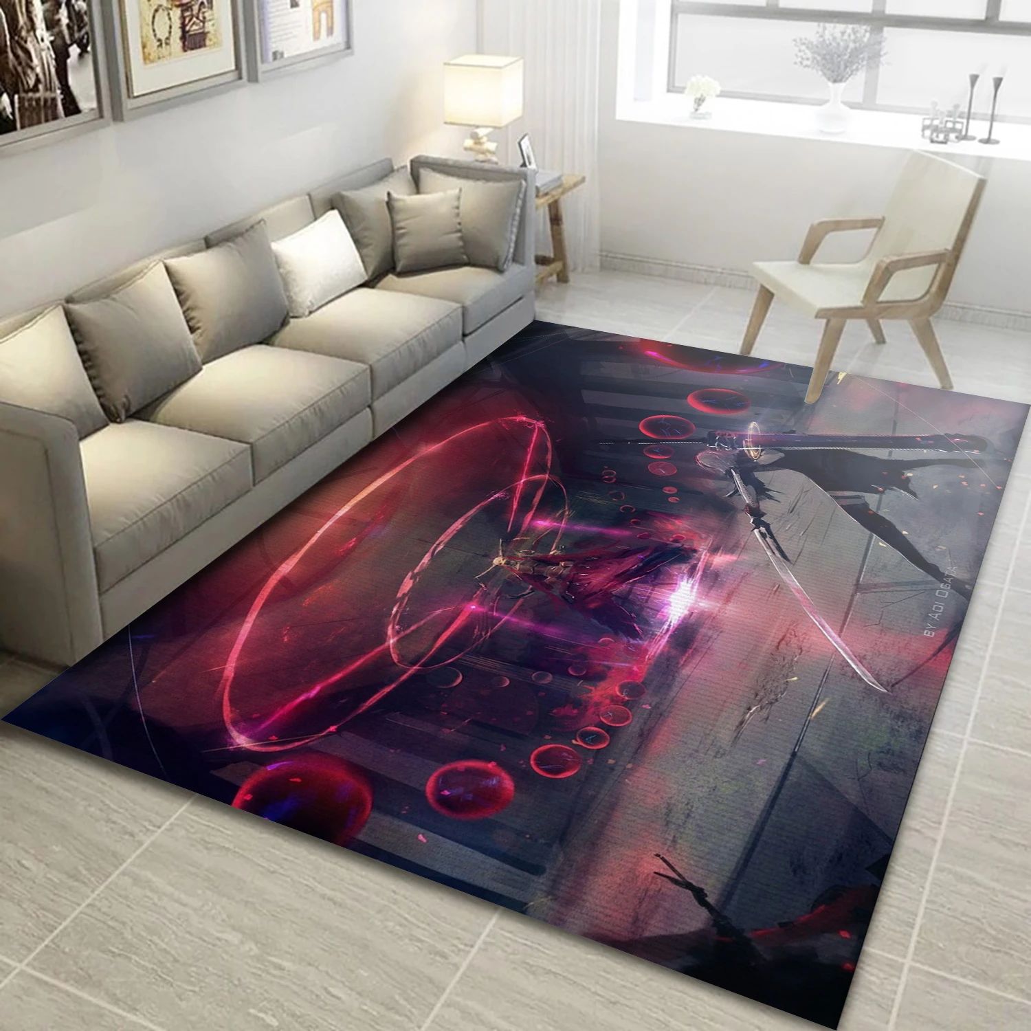 Nier Automata Game Area Rug Carpet, Bedroom Rug - US Decor - Indoor Outdoor Rugs