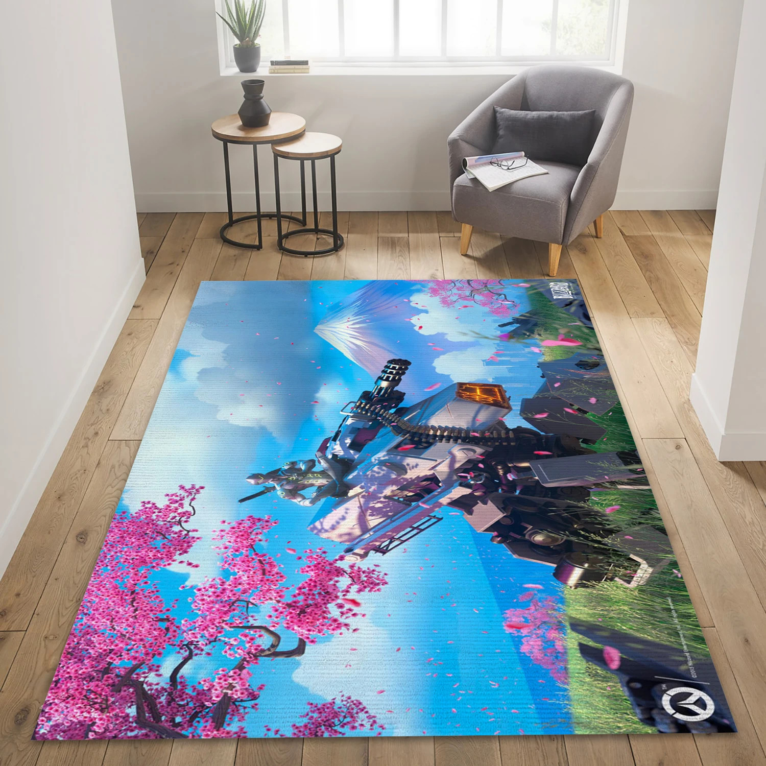 Genji Game Area Rug Carpet, Living Room Rug - Family Gift US Decor - Indoor Outdoor Rugs