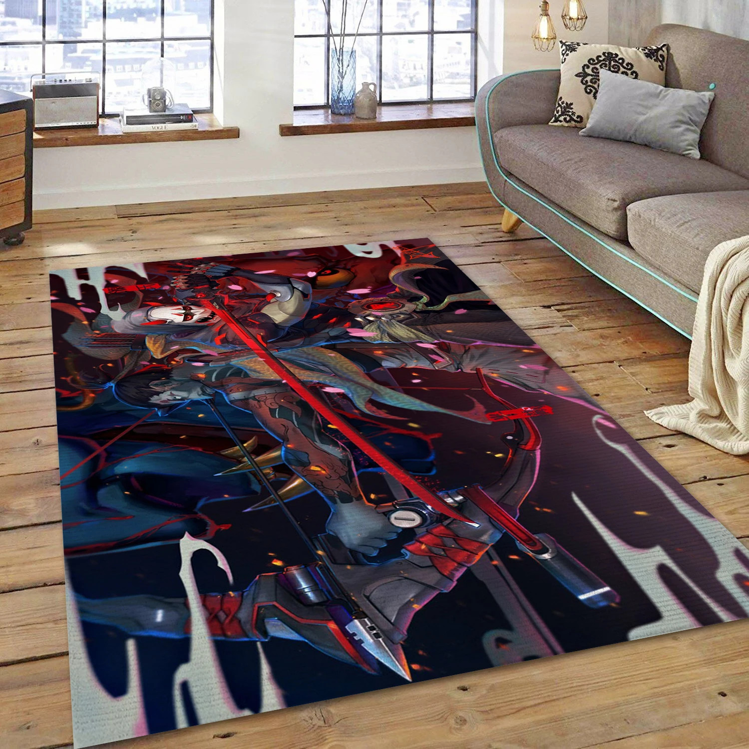 Overwatch Video Game Area Rug For Christmas, Living Room Rug - Home Decor Floor Decor - Indoor Outdoor Rugs