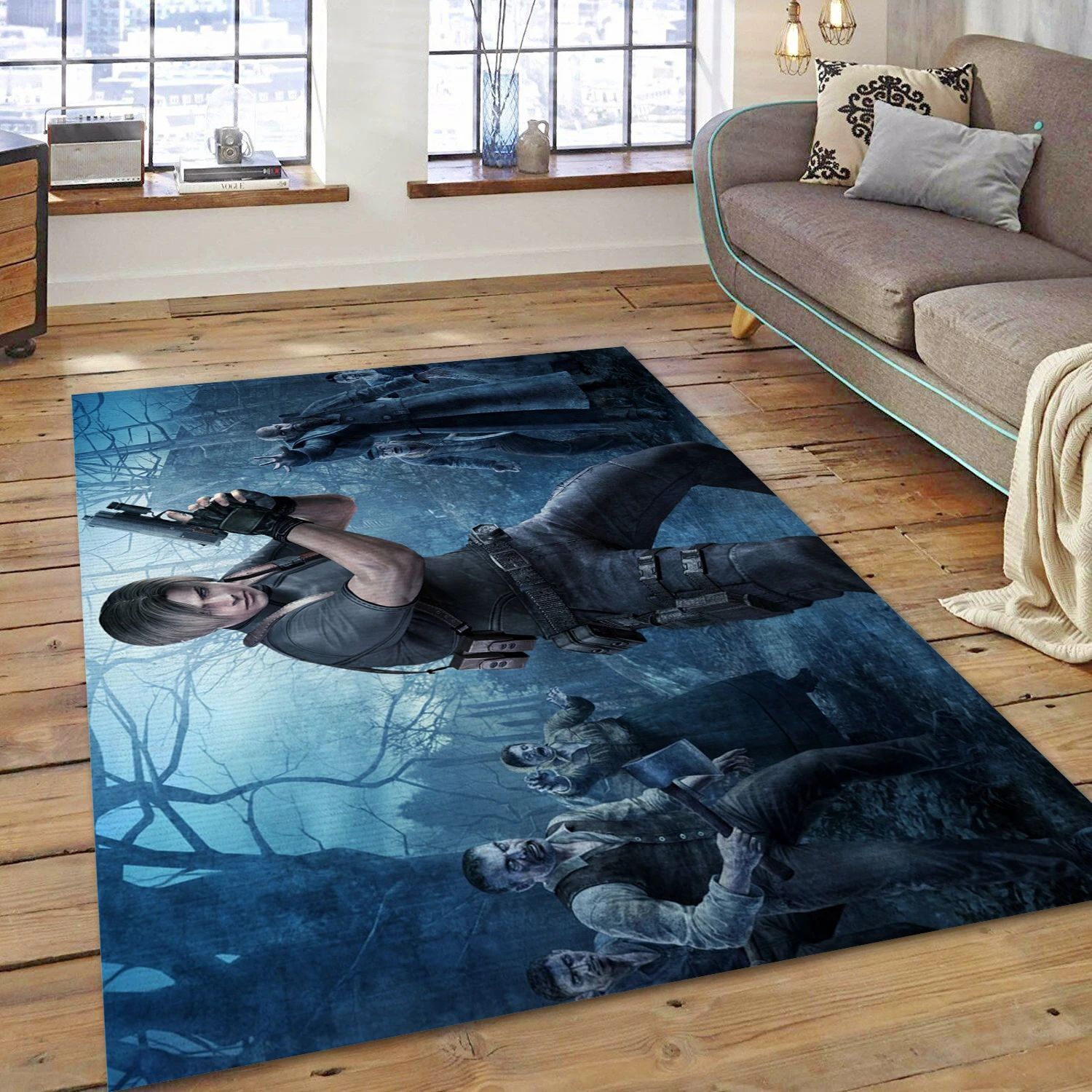 Resident Evil 4 Video Game Area Rug Area, Area Rug - US Decor - Indoor Outdoor Rugs