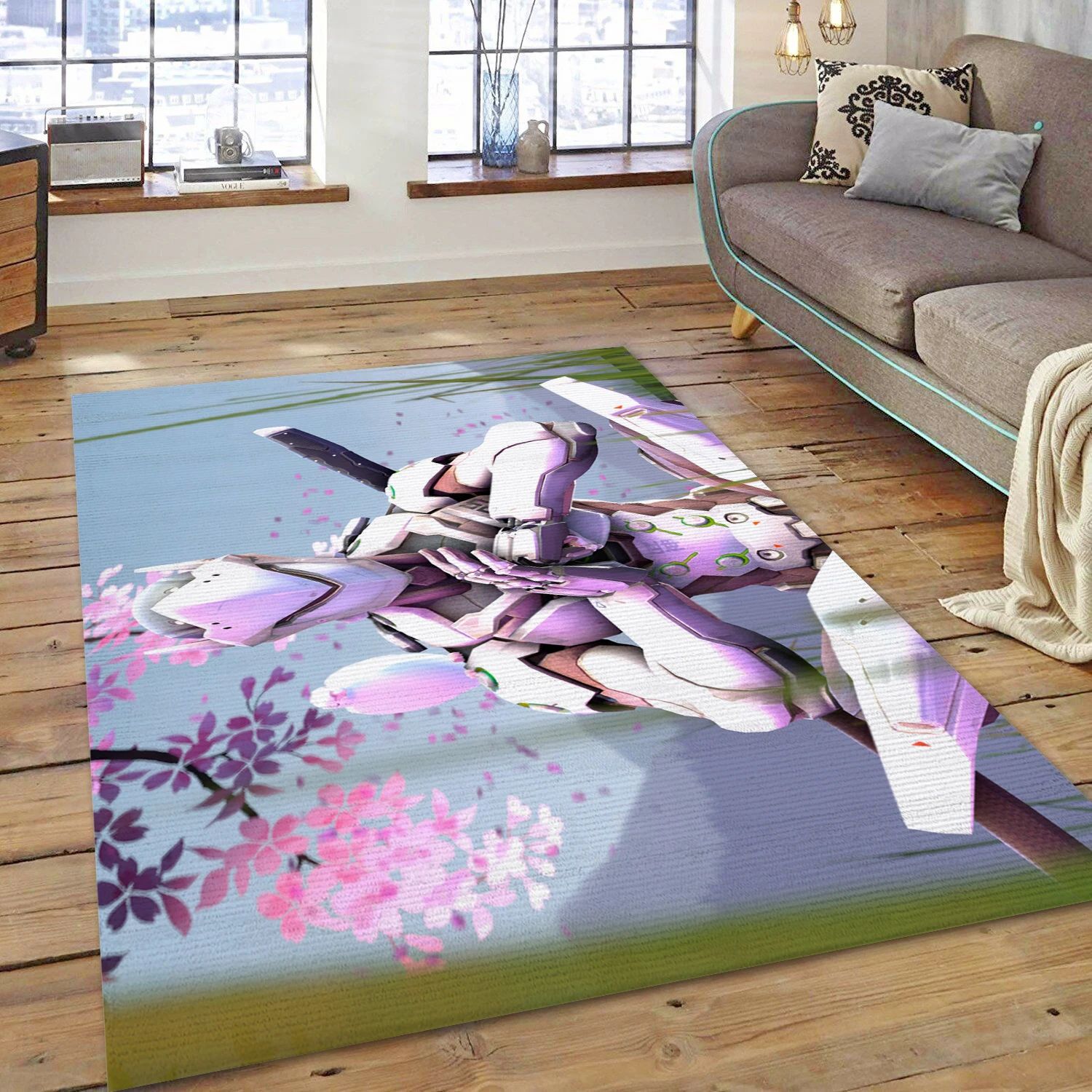 Overwatch Video Game Reangle Rug, Living Room Rug - Home Decor Floor Decor - Indoor Outdoor Rugs