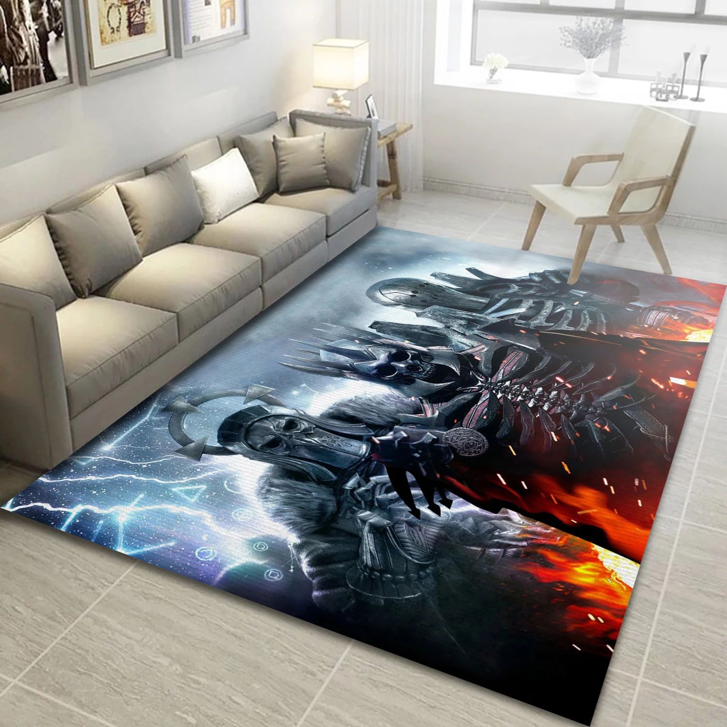 The Witcher 3 Wild Hunt Gaming Area Rug, Living Room Rug - Home Decor Floor Decor - Indoor Outdoor Rugs