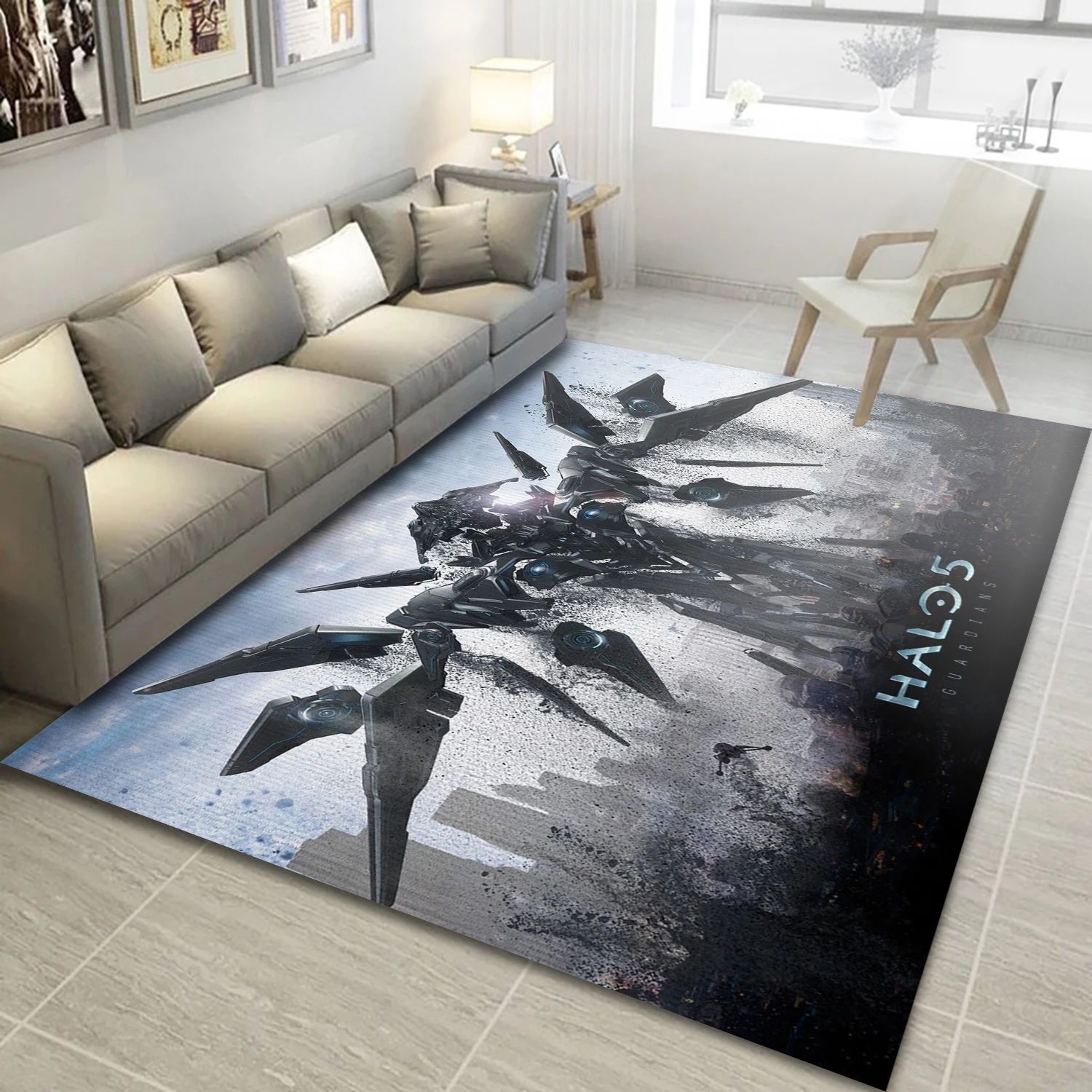 Halo 5 Guardians Game Area Rug Carpet, Living Room Rug - Family Gift US Decor - Indoor Outdoor Rugs