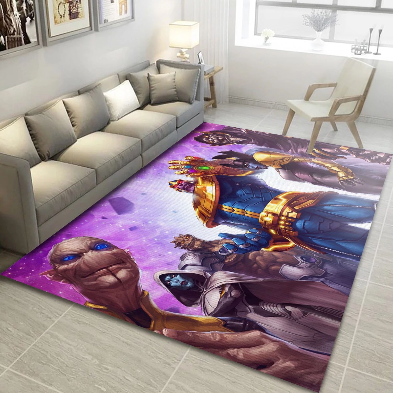 The Black Order Video Game Area Rug Area, Bedroom Rug - Christmas Gift Decor - Indoor Outdoor Rugs