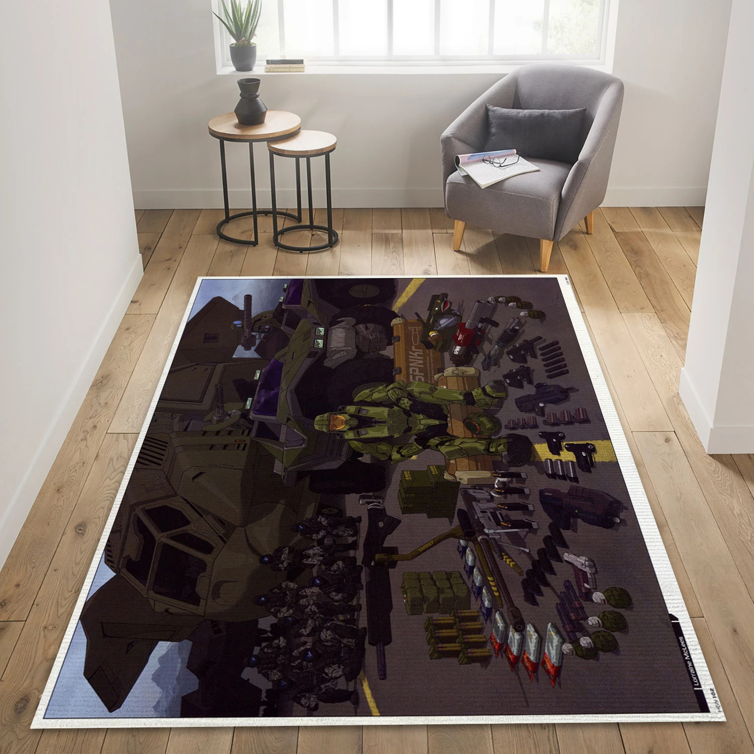 Halo Video Game Area Rug For Christmas, Bedroom Rug - Christmas Gift Decor - Indoor Outdoor Rugs