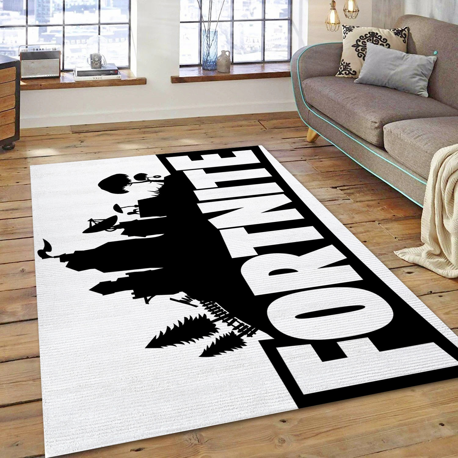 Fortnite Video Game Area Rug For Christmas, Area Rug - Christmas Gift Decor - Indoor Outdoor Rugs