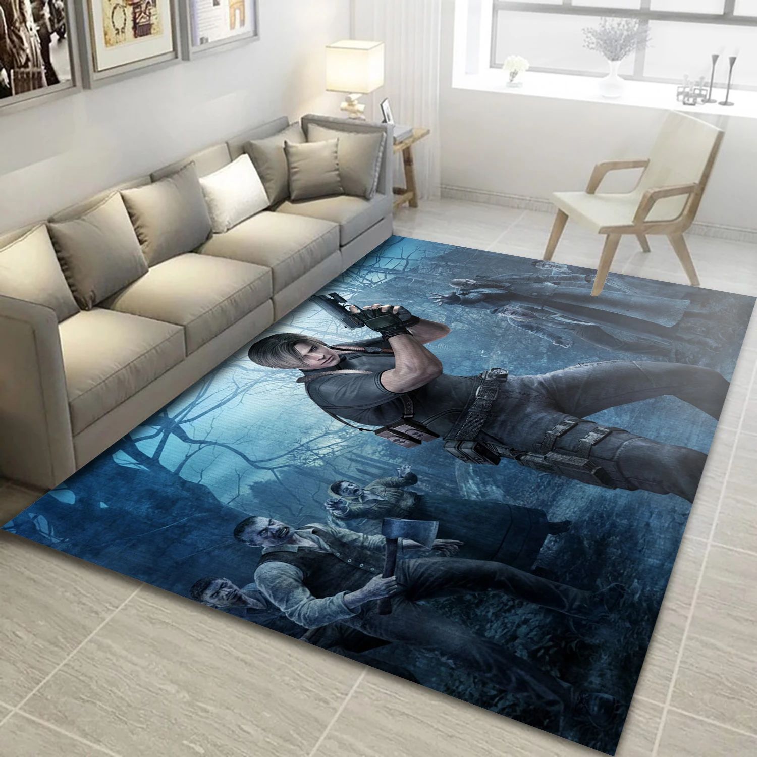 Resident Evil 4 Video Game Area Rug Area, Area Rug - US Decor - Indoor Outdoor Rugs