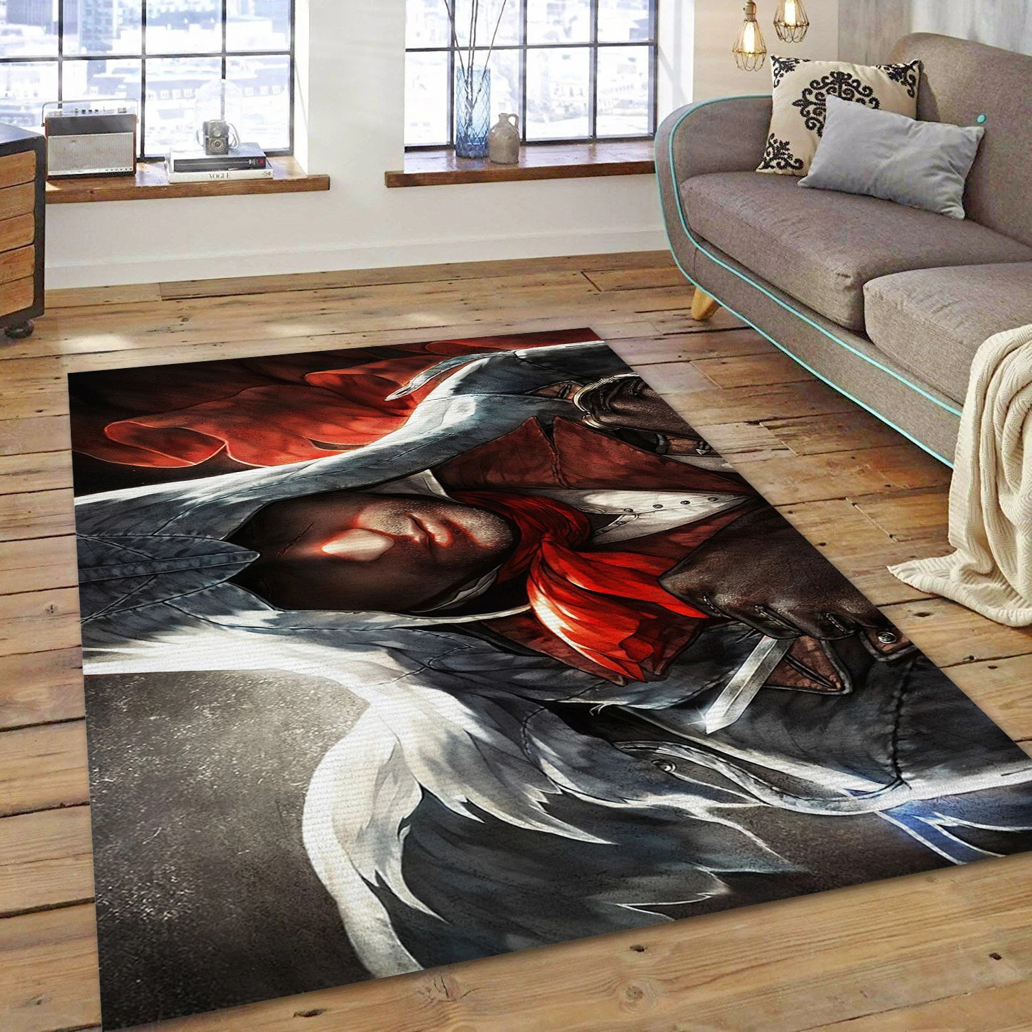 Arno Dorian Video Game Reangle Rug, Bedroom Rug - Family Gift US Decor - Indoor Outdoor Rugs