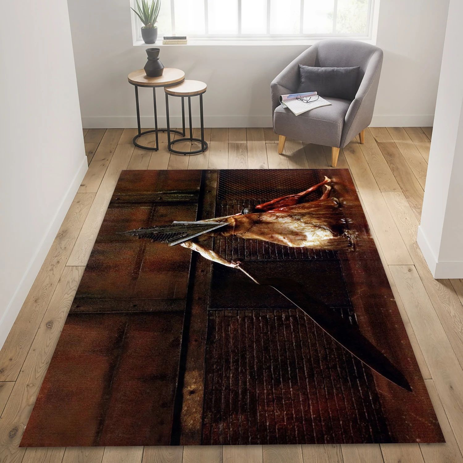 Silent Hill Video Game Reangle Rug, Area Rug - Christmas Gift Decor - Indoor Outdoor Rugs