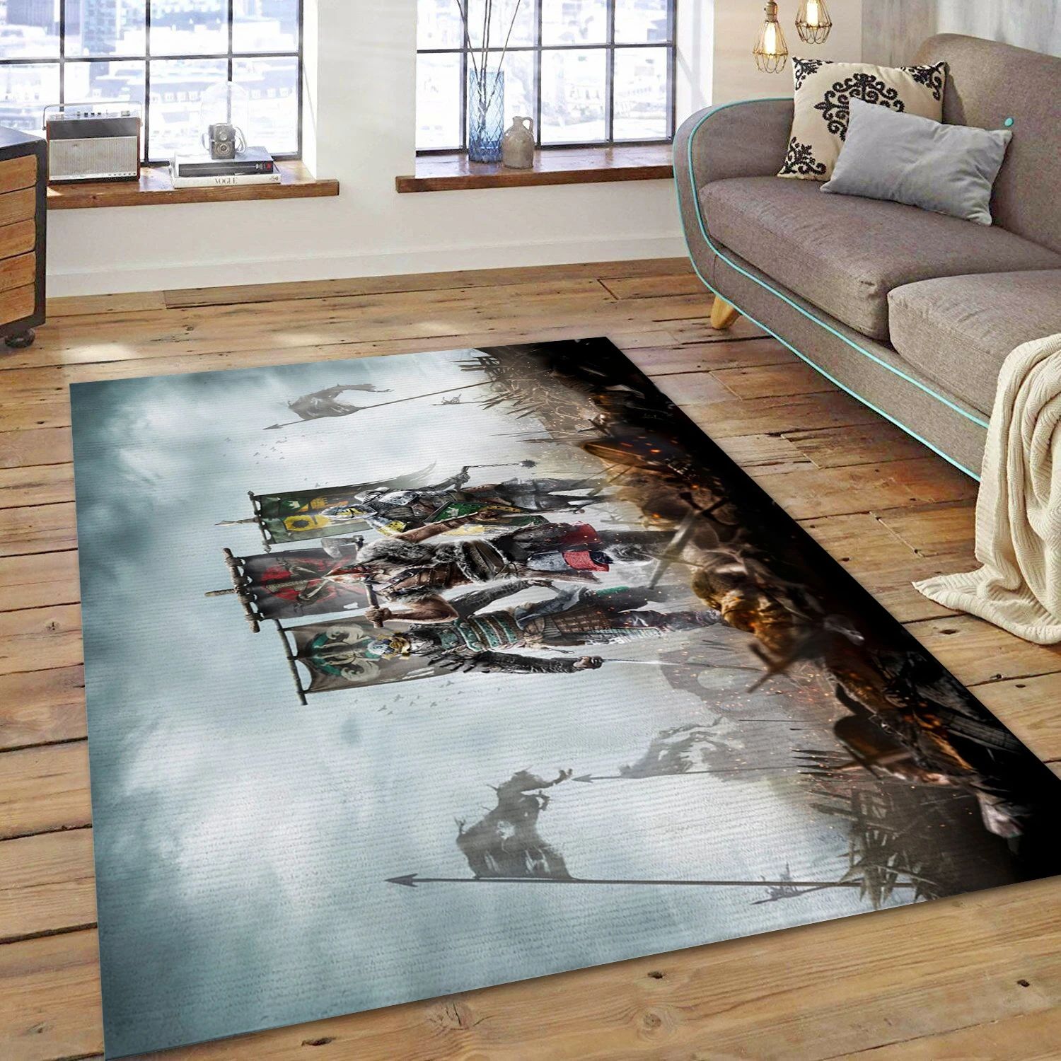 For Honor Gaming Area Rug, Bedroom Rug - Family Gift US Decor - Indoor Outdoor Rugs