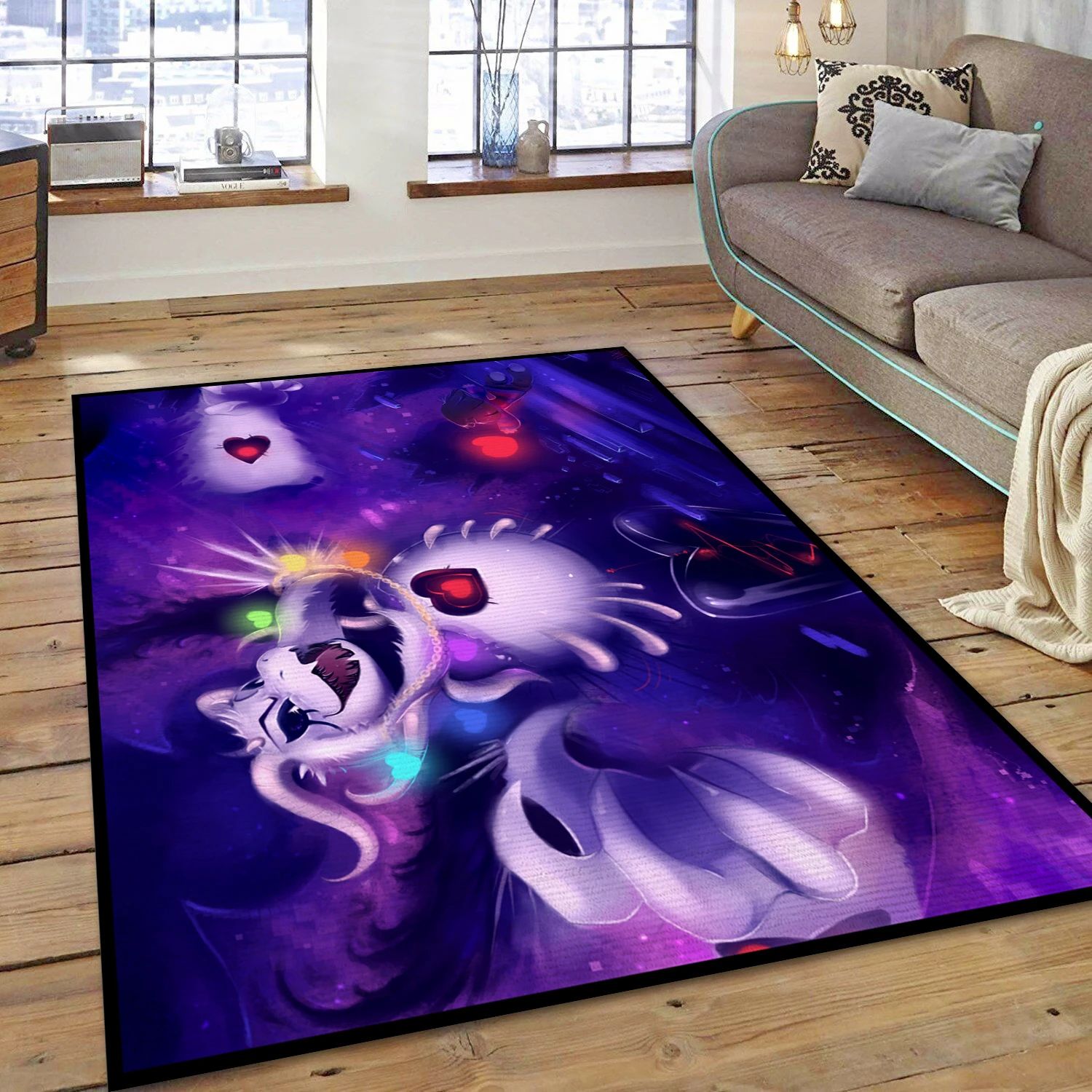 Asriel Dreemurr Hopes And Dreams Video Game Area Rug For Christmas, Bedroom Rug - Home Decor Floor Decor - Indoor Outdoor Rugs