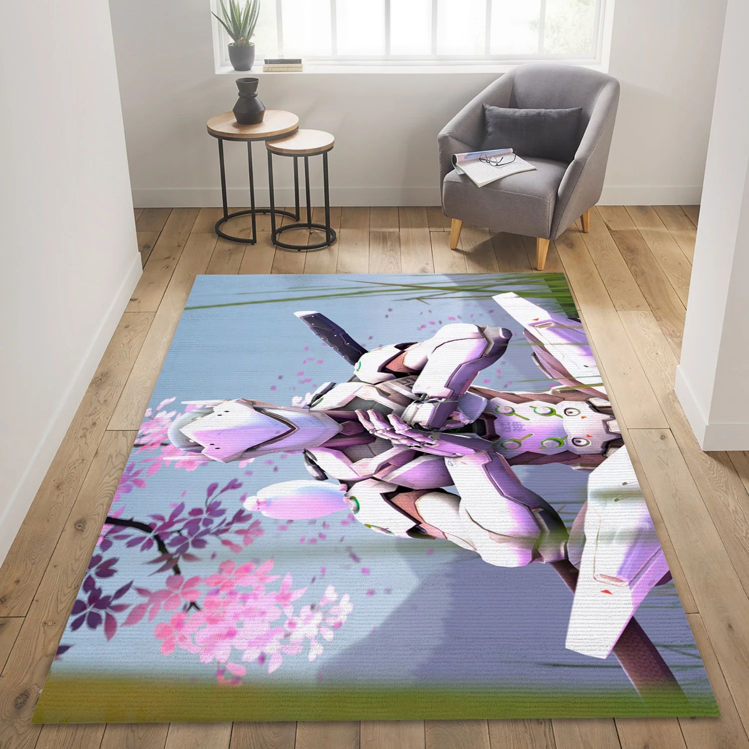 Overwatch Video Game Reangle Rug, Living Room Rug - Home Decor Floor Decor - Indoor Outdoor Rugs