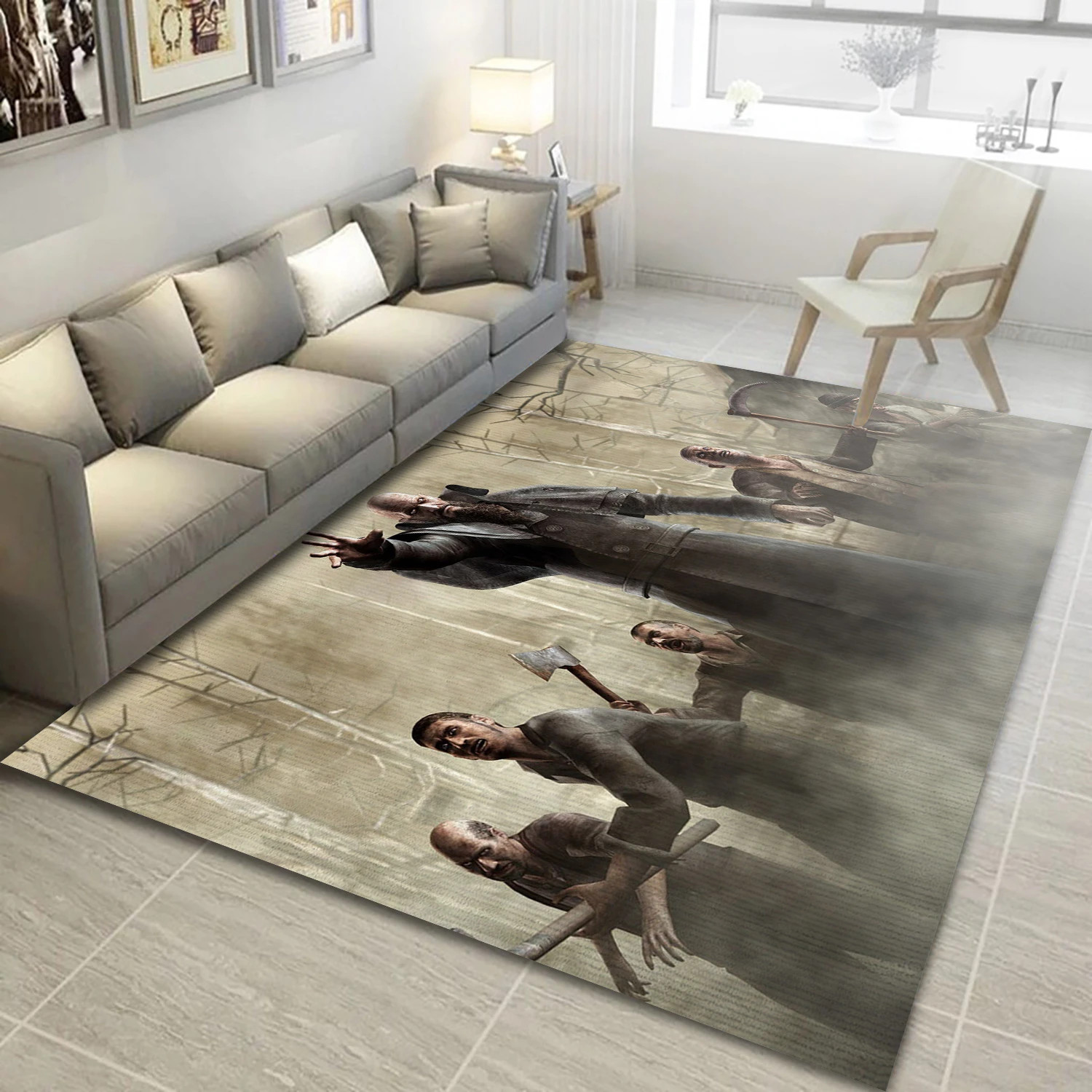 Resident Evil 4 Video Game Area Rug For Christmas, Living Room Rug - Christmas Gift Decor - Indoor Outdoor Rugs