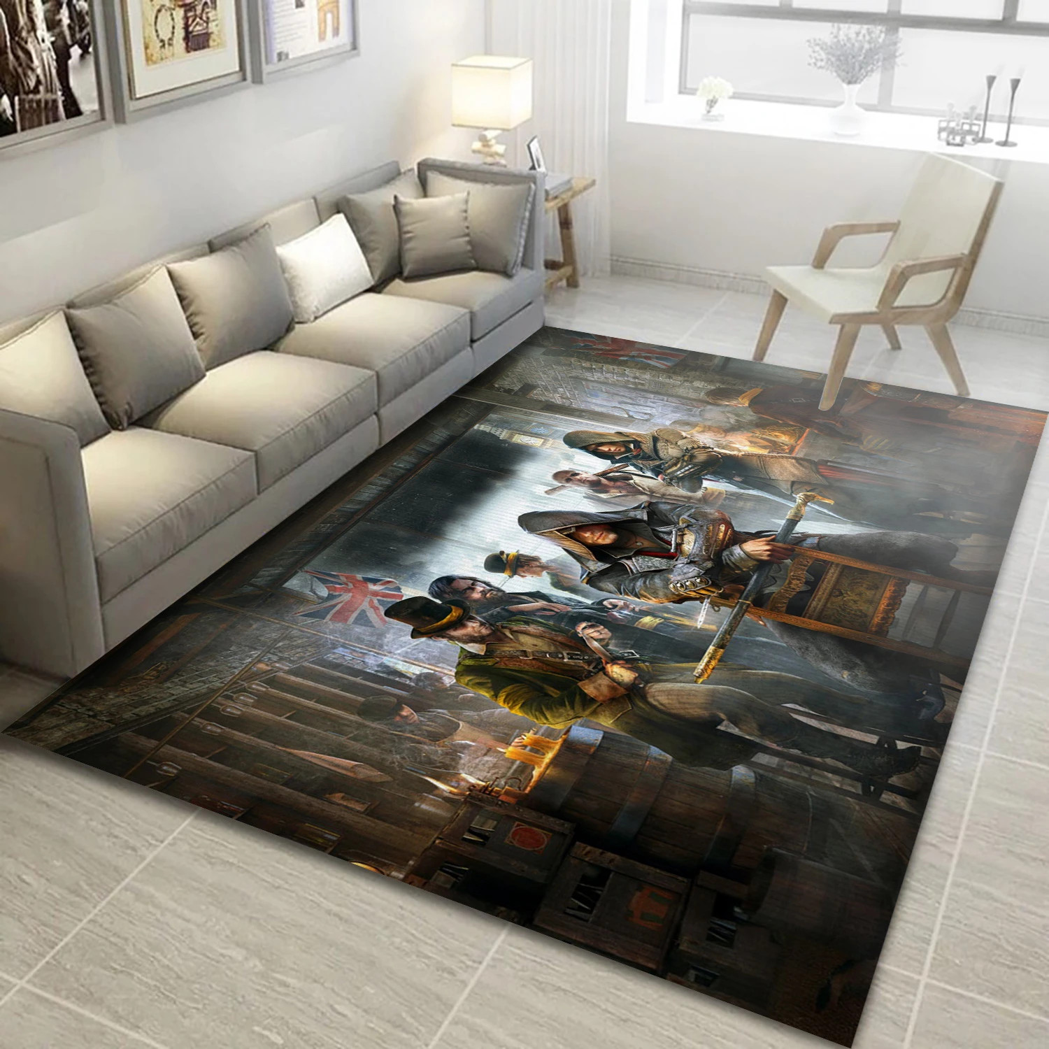 Assassins Creed Syndicate Video Game Reangle Rug, Area Rug - Home Decor Floor Decor - Indoor Outdoor Rugs