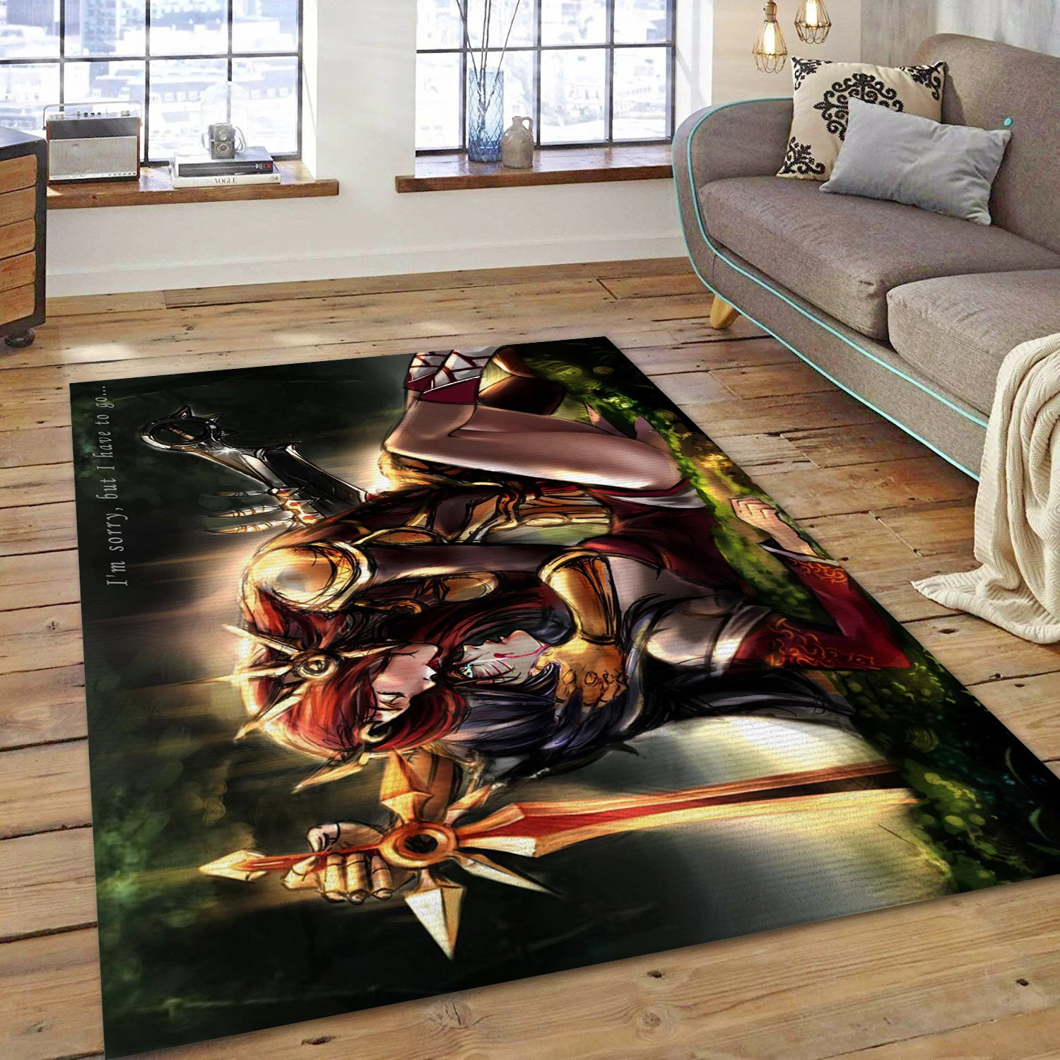 League Of Legends Video Game Reangle Rug, Area Rug - Family Gift US Decor - Indoor Outdoor Rugs