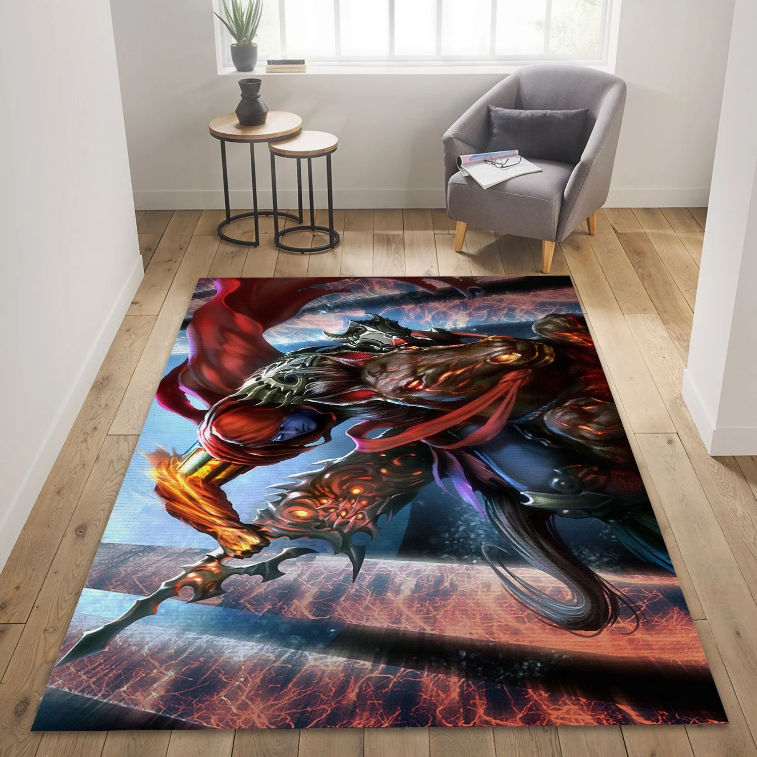 The Night Is Calling Video Game Area Rug Area, Area Rug - US Decor - Indoor Outdoor Rugs