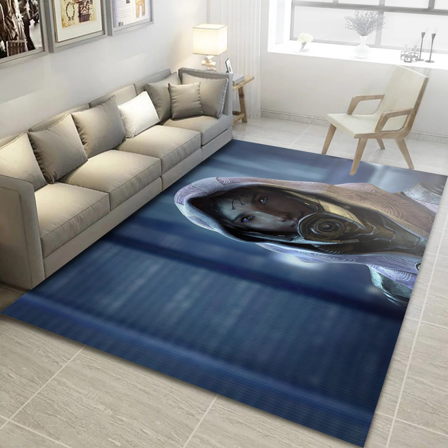 Mass Effect 3 Gaming Area Rug, Living Room Rug - Family Gift US Decor - Indoor Outdoor Rugs